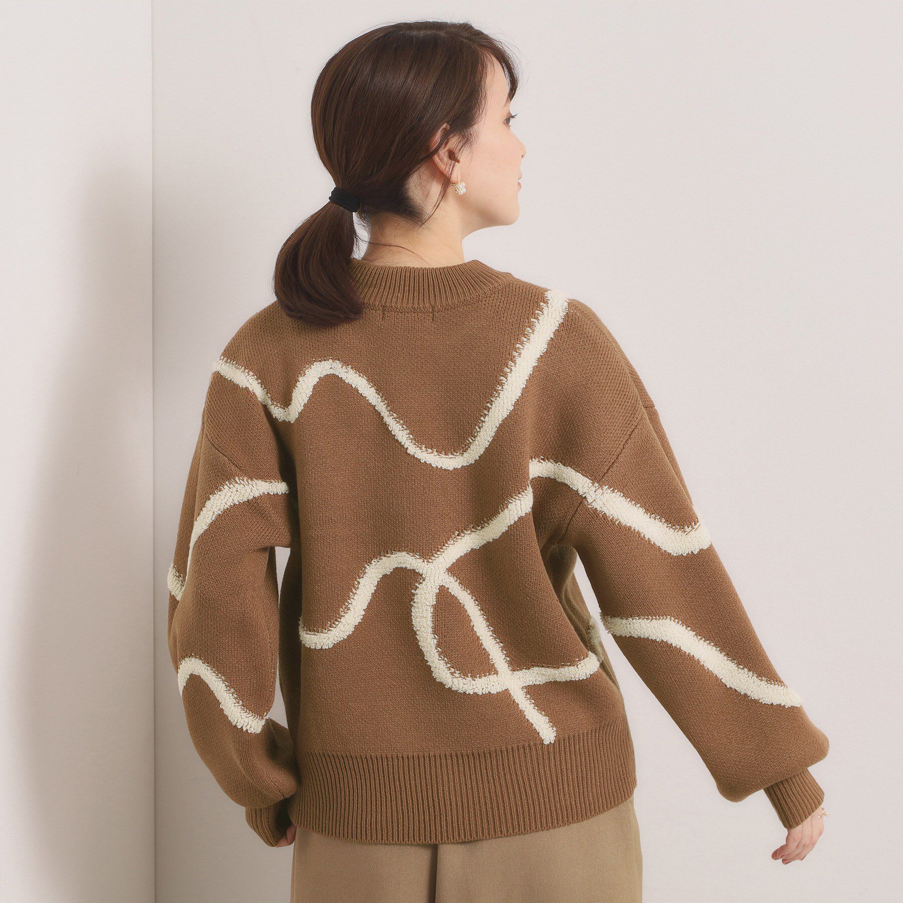 ITS&rsquo;DEMO「【手洗い可】ニュアンス柄ニット」|ニット・セーター|