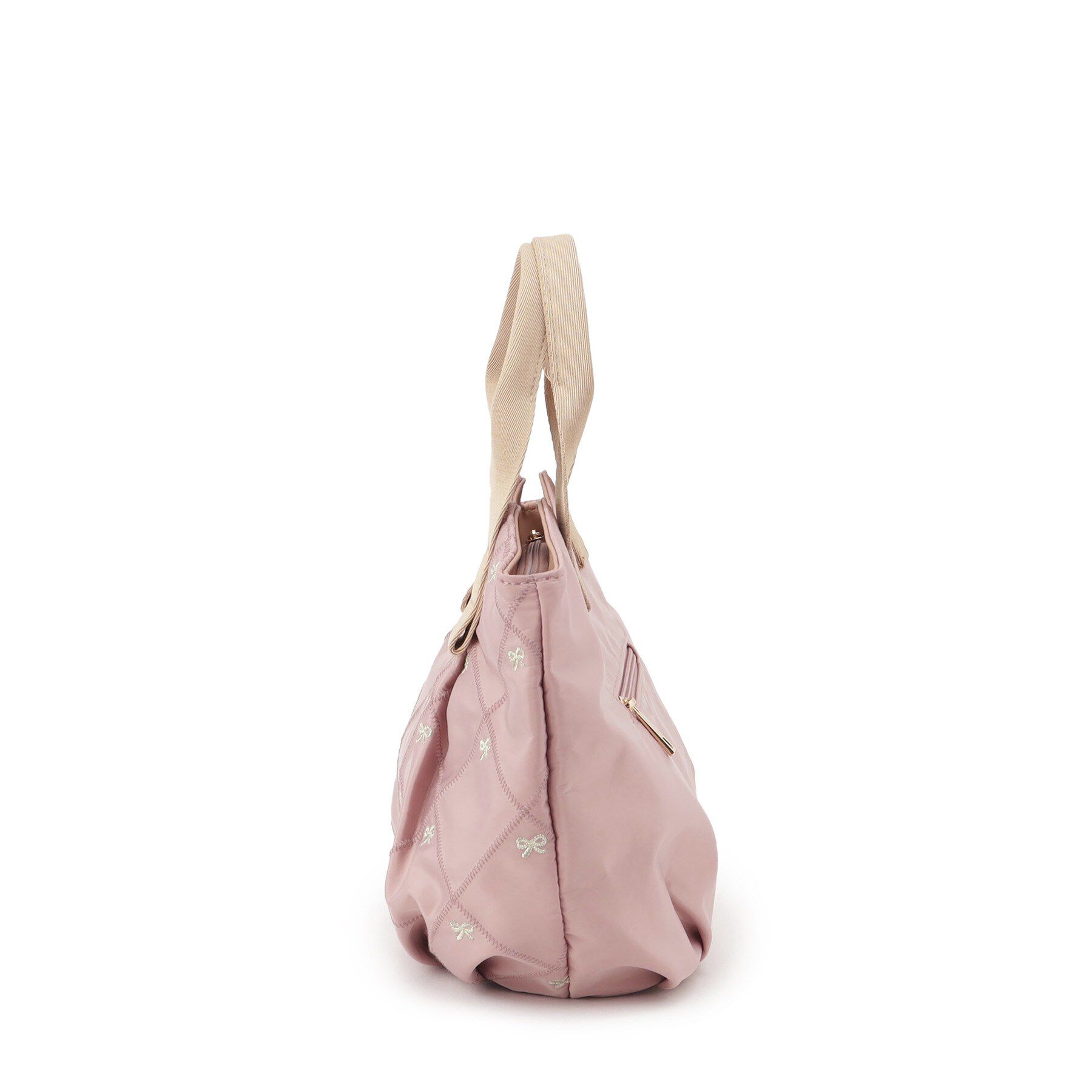 ITS&rsquo;DEMO「リボン刺繍ミニトート」|ハンドバッグ|