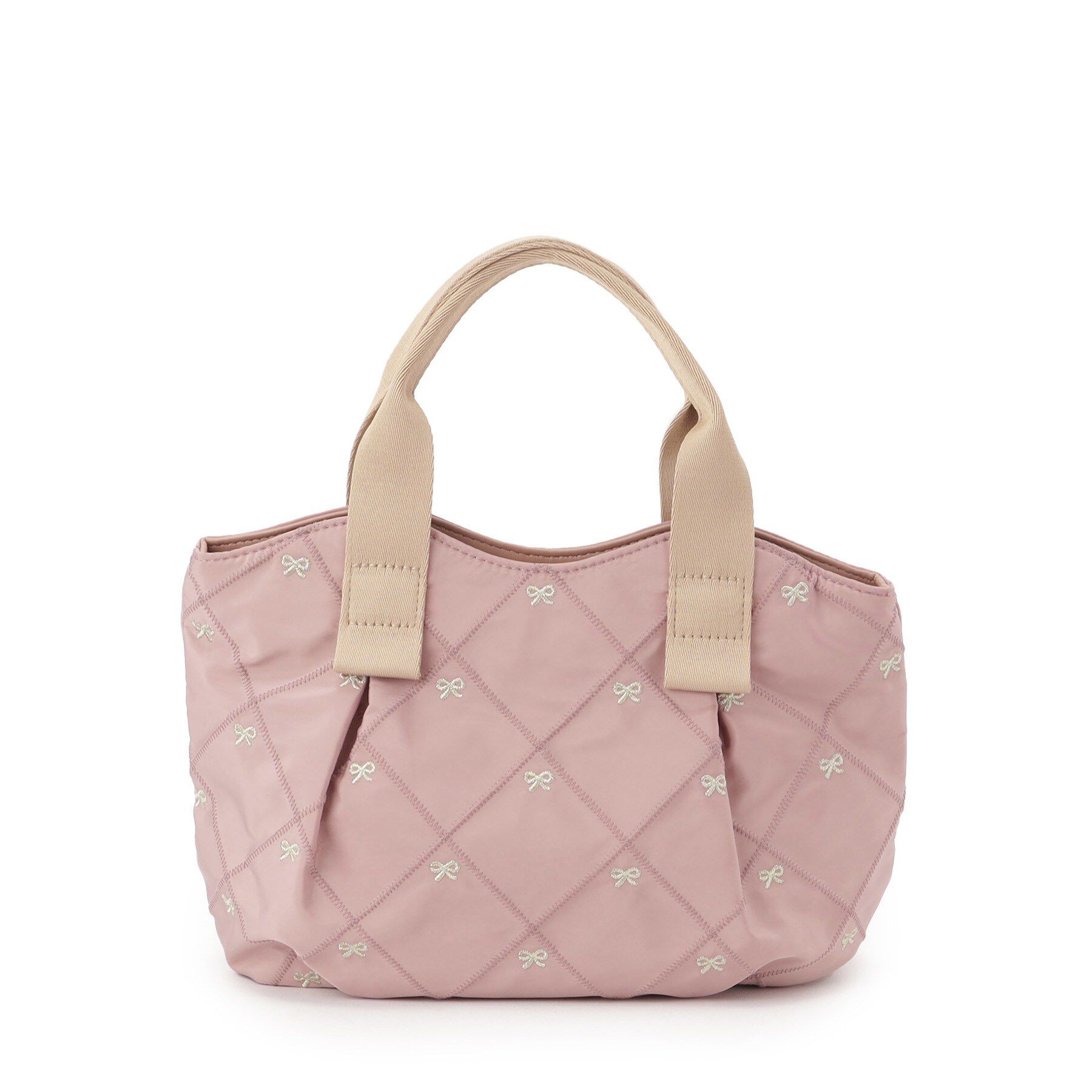 ITS&rsquo;DEMO「リボン刺繍ミニトート」|ハンドバッグ|