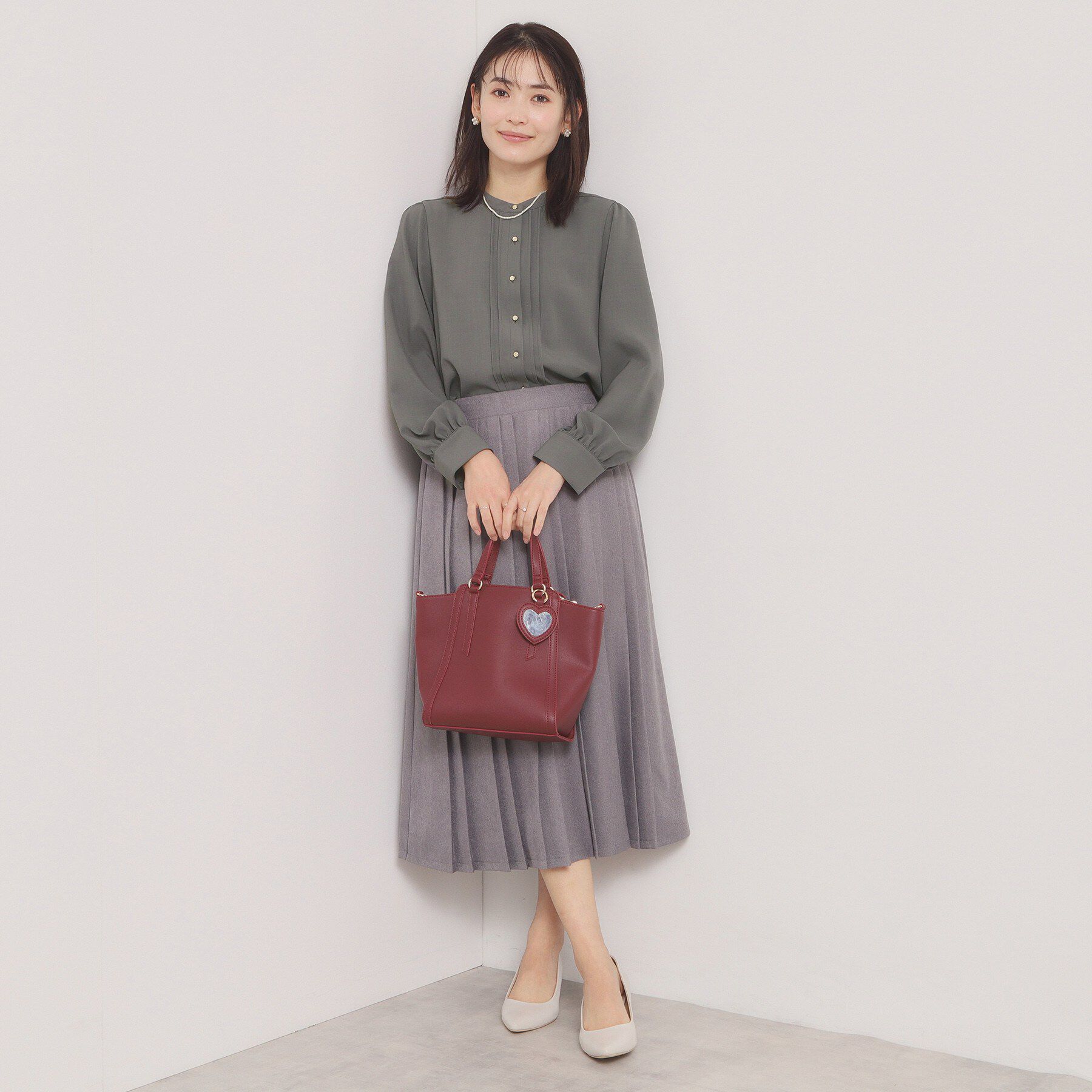 ITS&rsquo;DEMO「【手洗い可】フロントピンタックブラウス」|シャツ・ブラウス|