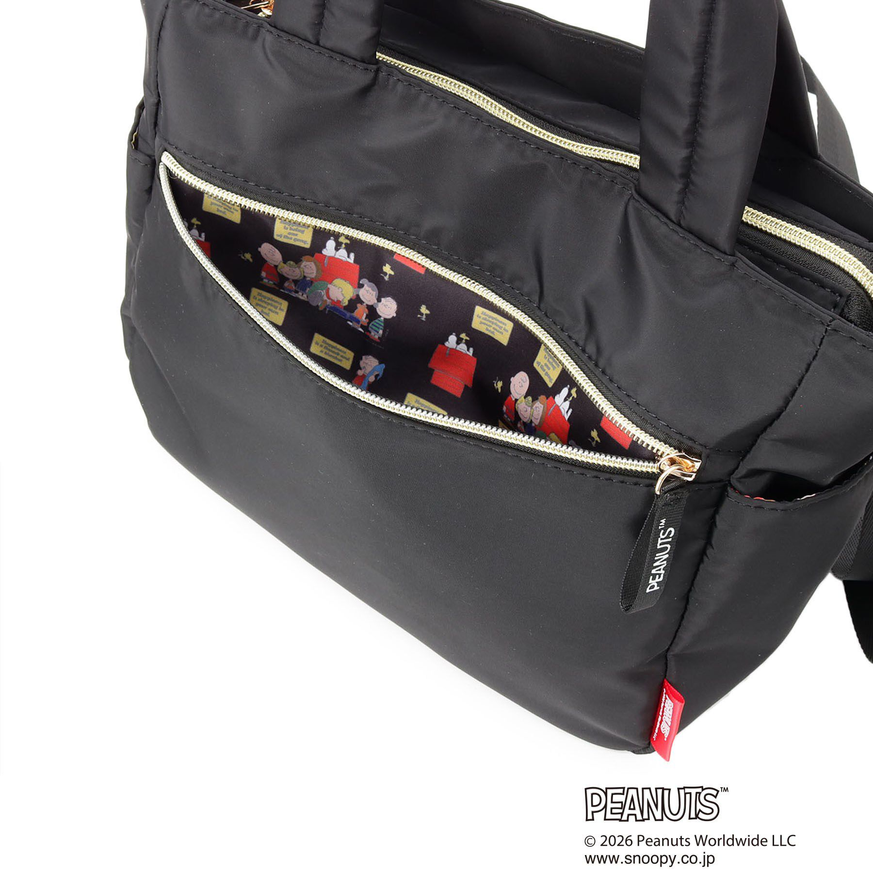 ITS&rsquo;DEMO「＜PEANUTS＞裏地総柄2WAYトート」|トートバッグ|