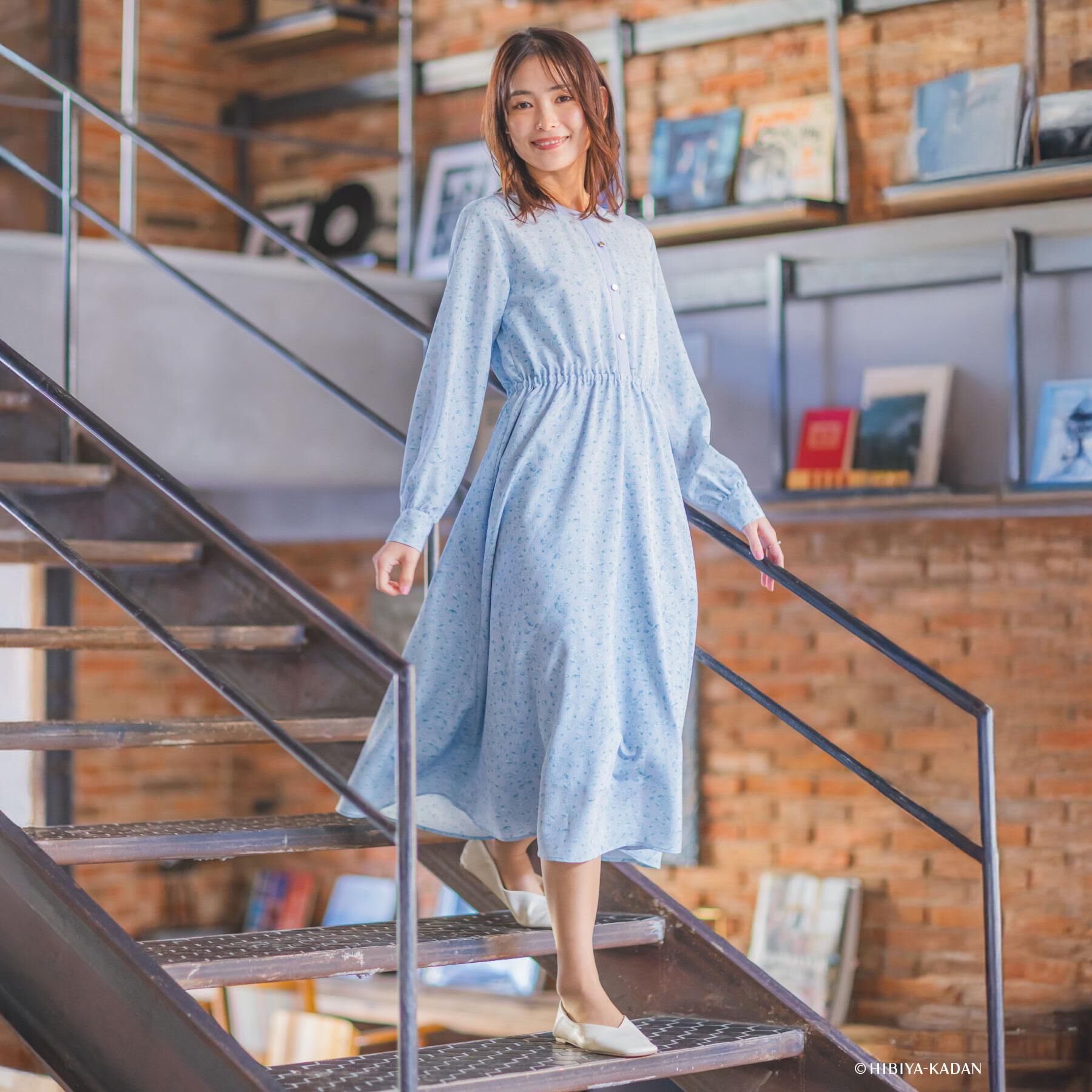 ITS&rsquo;DEMO「【ITS&rsquo;DEMO &times; HIBIYA－KADAN】楊柳ワンピース」|ワンピース|