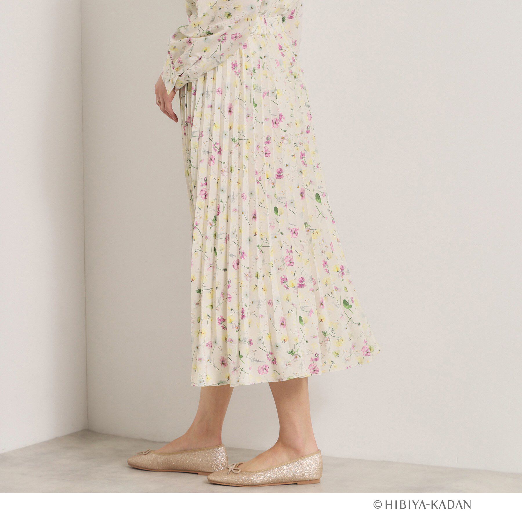 ITS&rsquo;DEMO「【ITS&rsquo;DEMO &times; HIBIYA－KADAN】楊柳プリーツスカート」|スカート|