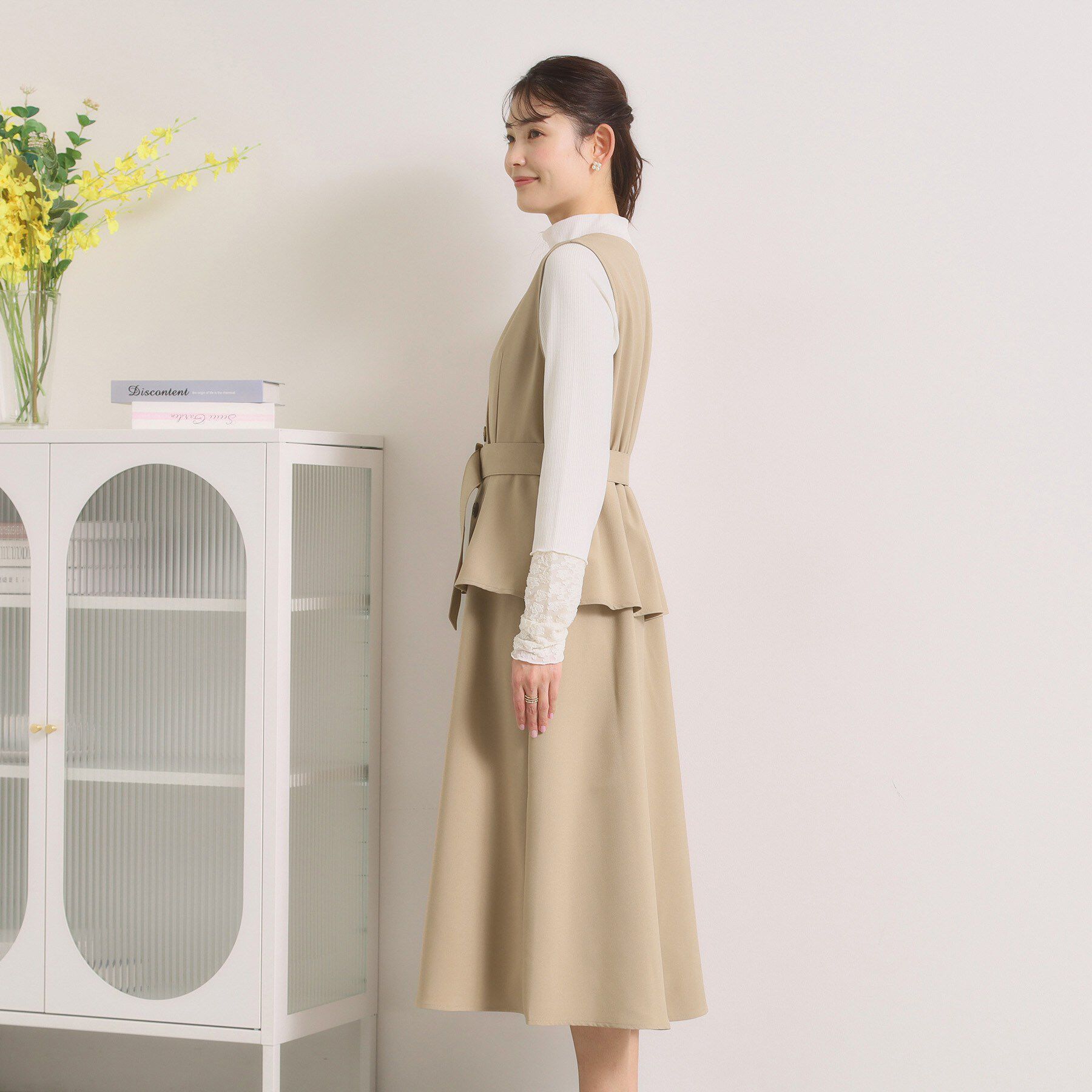 ITS&rsquo;DEMO「【手洗い可】トレンチ風ジャンスカ」|ワンピース|