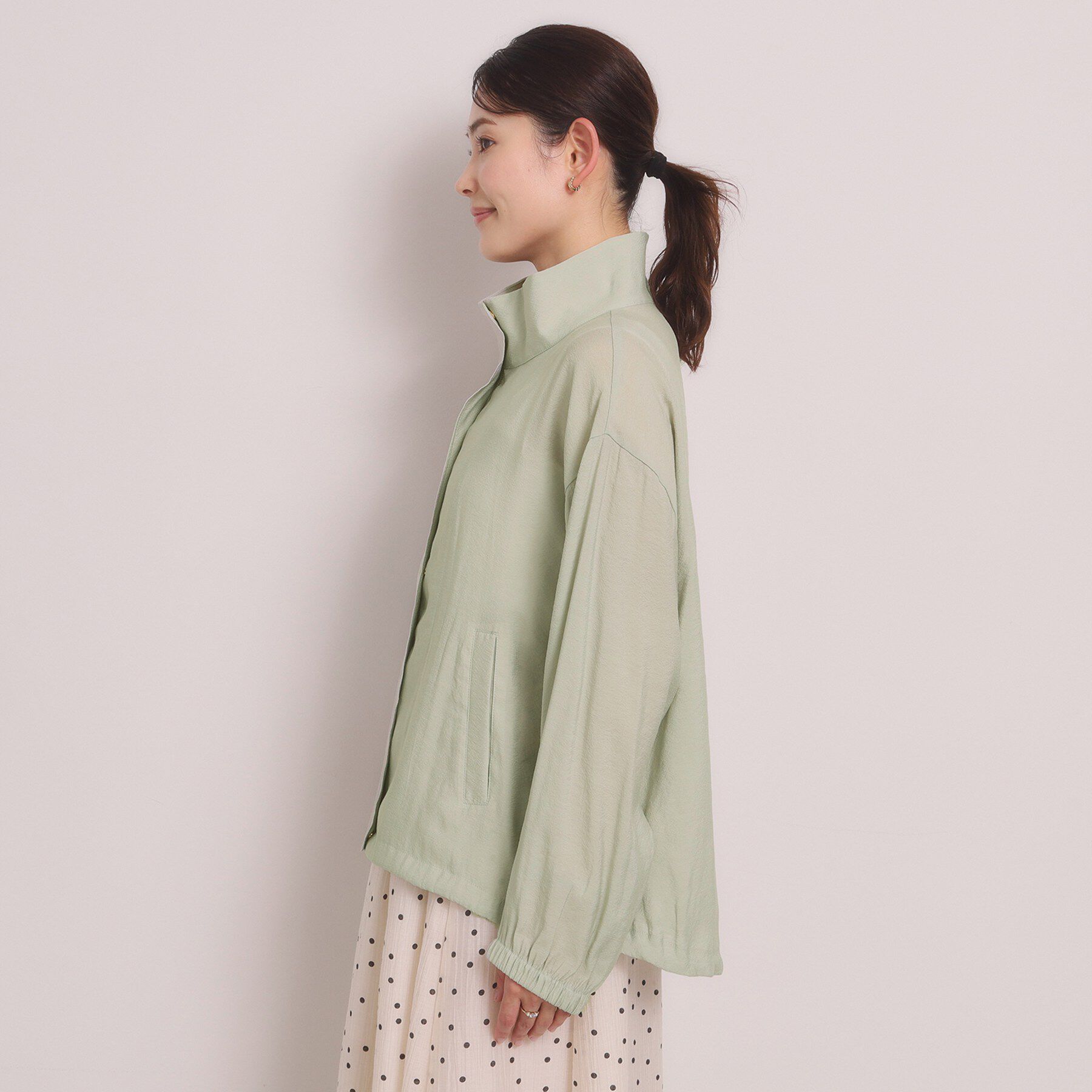 ITS&rsquo;DEMO「【手洗い可】シアースタンドブルゾン」|ブルゾン・スタジャン|