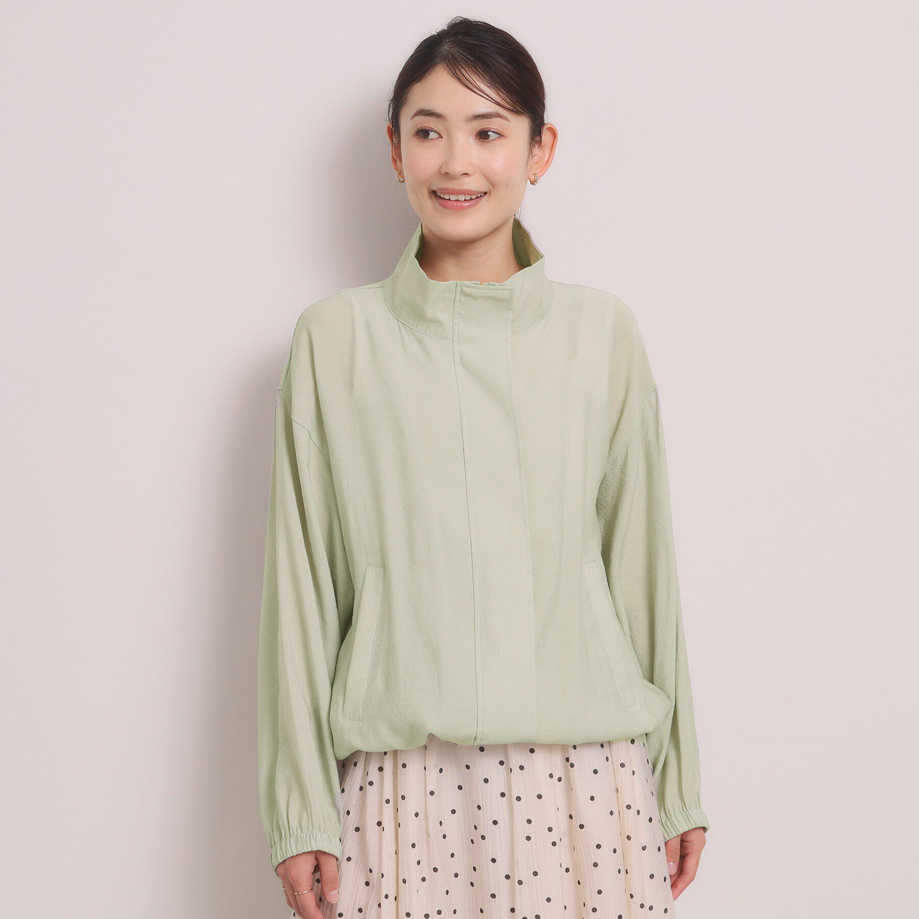 ITS&rsquo;DEMO「【手洗い可】シアースタンドブルゾン」|ブルゾン・スタジャン|