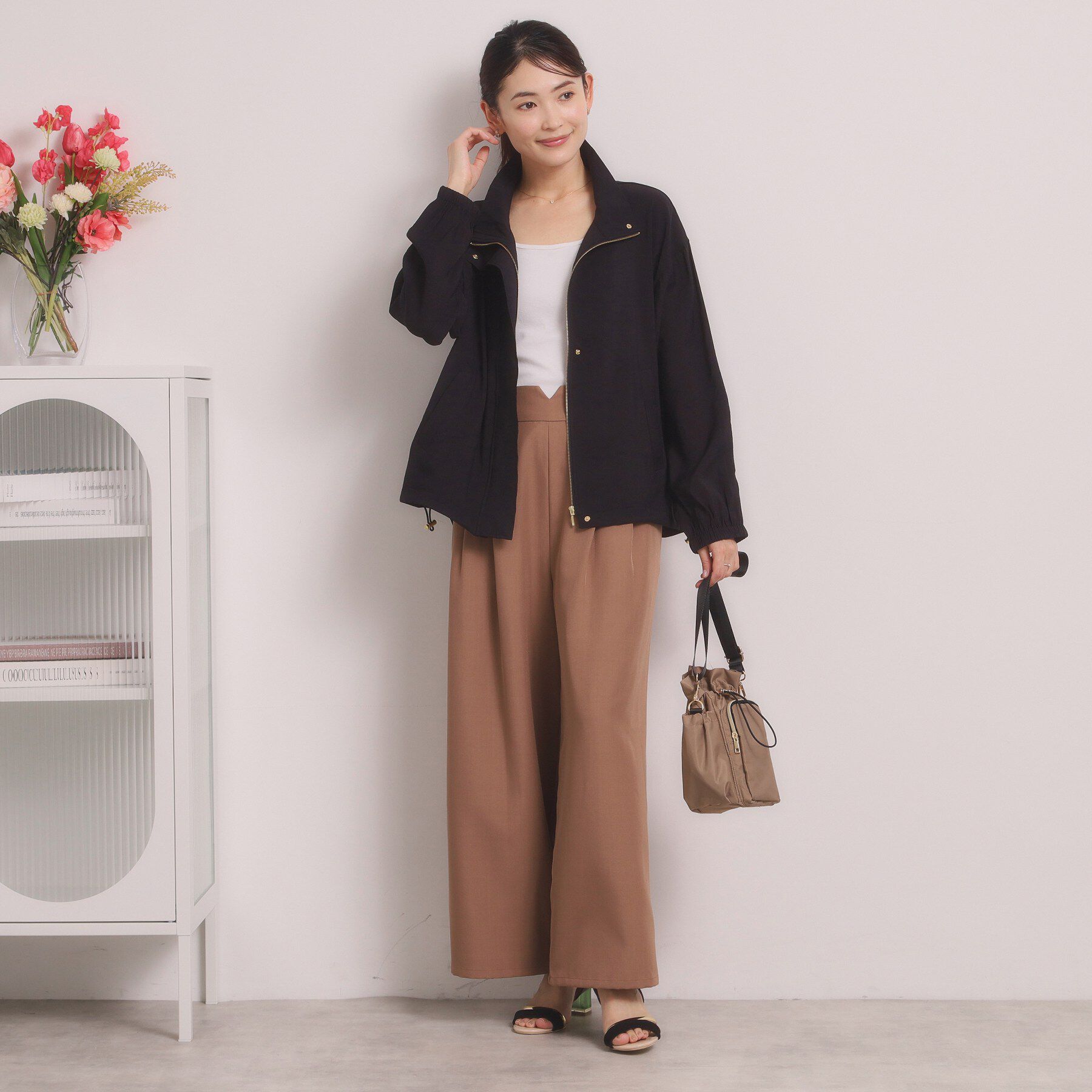 ITS&rsquo;DEMO「【手洗い可】シアースタンドブルゾン」|ブルゾン・スタジャン|