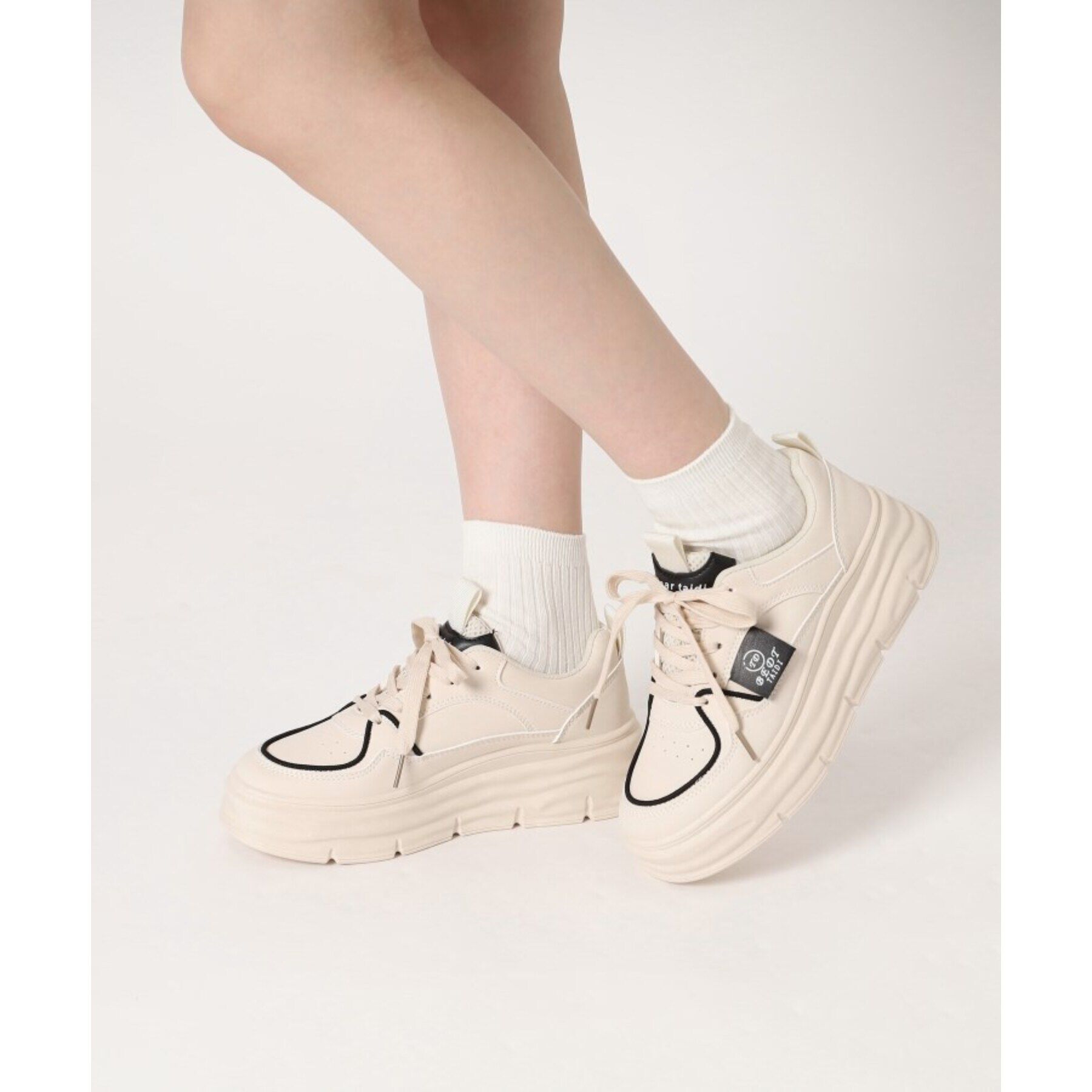 Doll Kiss「15色展開リブ無地クルーソックス　靴下」|ソックス|