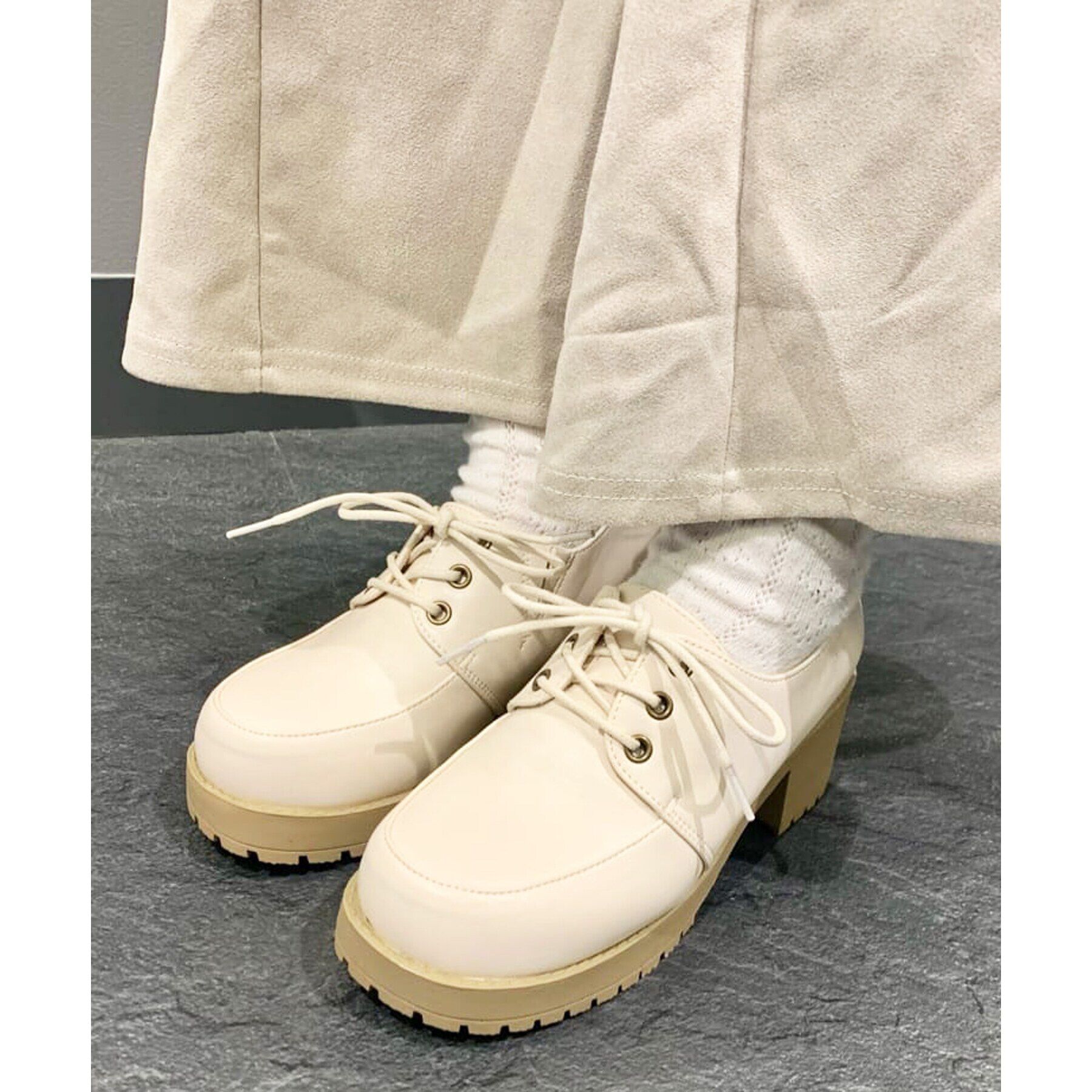 csT&P「レースアップマニッシュシューズ」|パンプス|