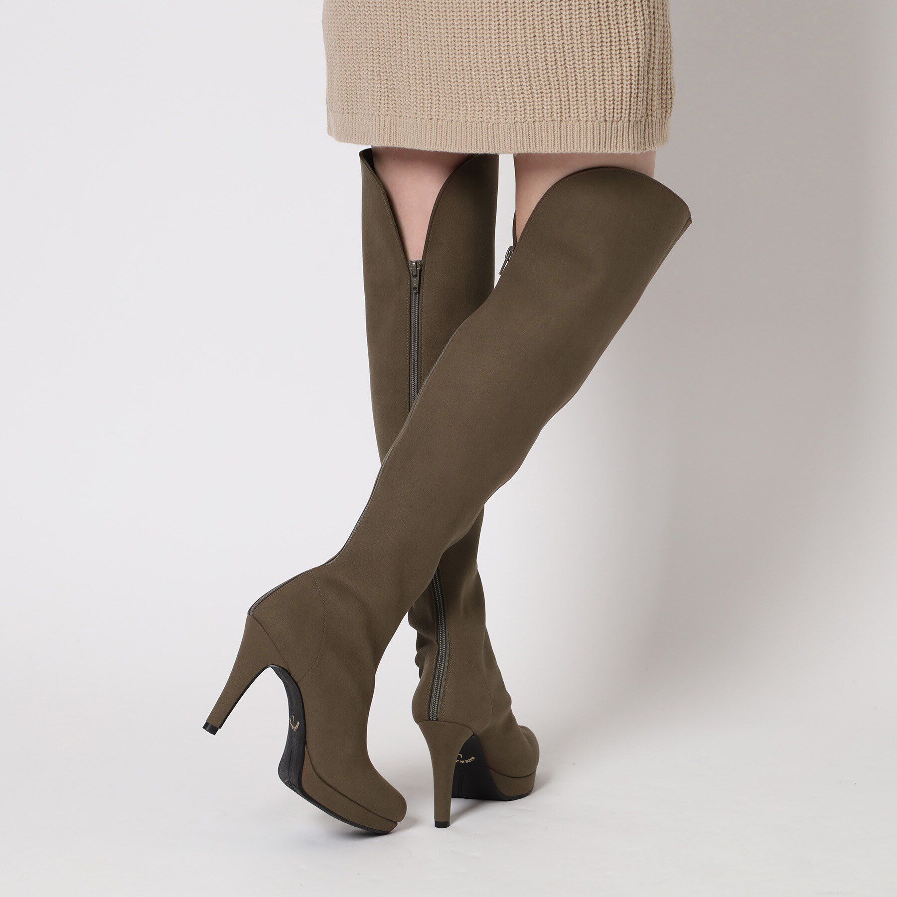 ESPERANZA「プラットフォームニーハイロングブーツ」|ショートブーツ|