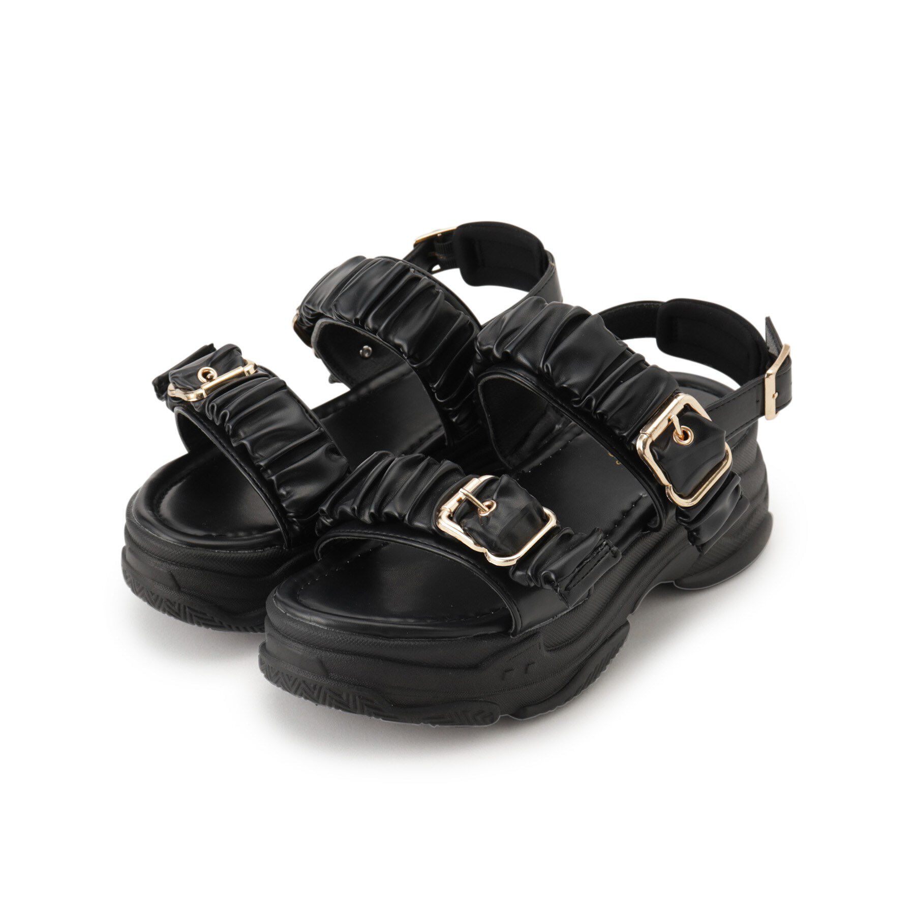 csT&P「厚底クシュクシュベルトスポサン」|サンダル|