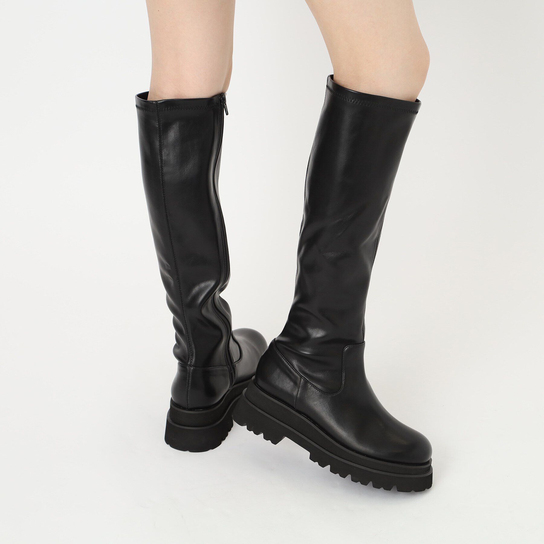 ESPERANZA「晴雨兼用タンクソールロングブーツ」|ショートブーツ|