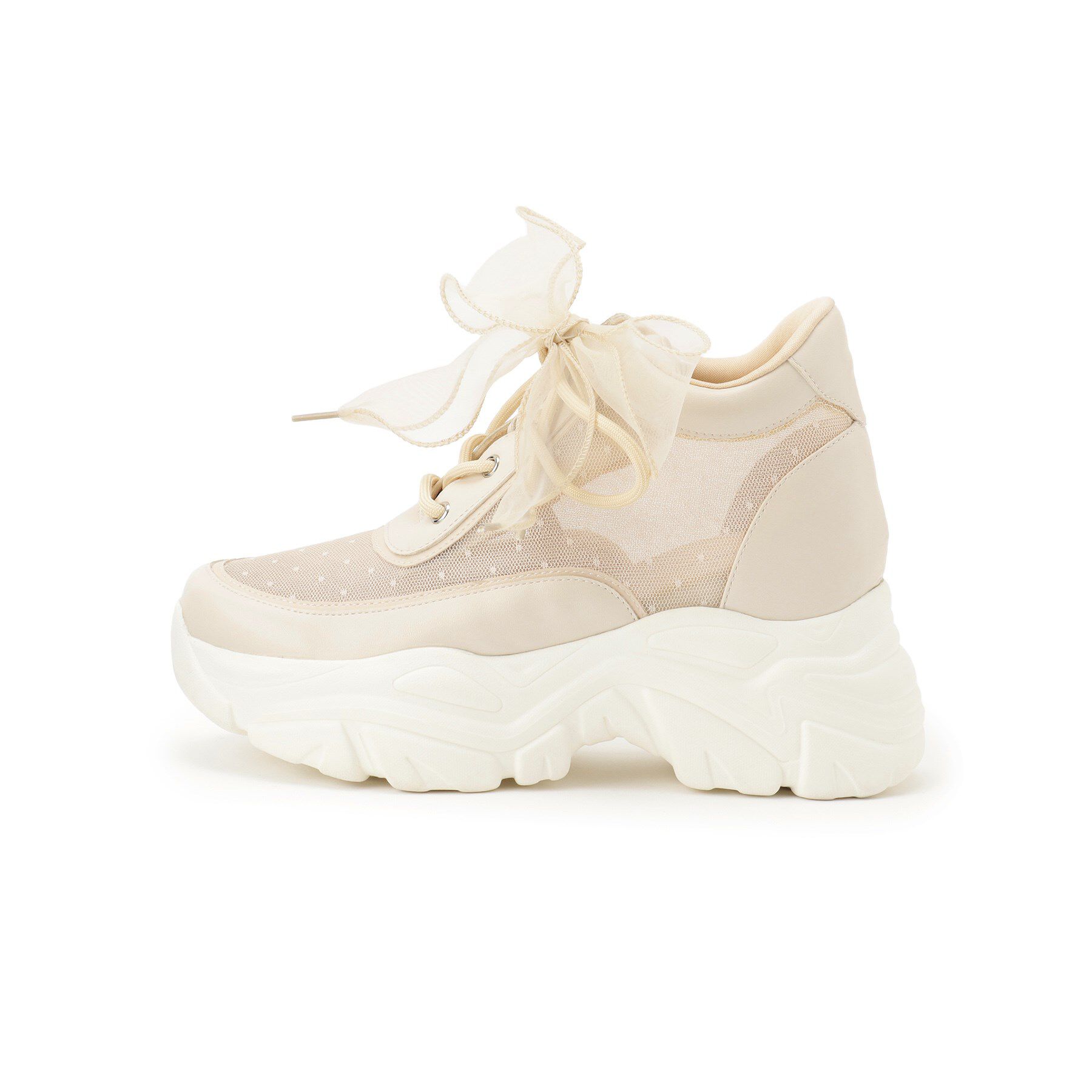 ESPERANZA「きゅんフィットインソールチュールリボンスニーカー」|スニーカー|