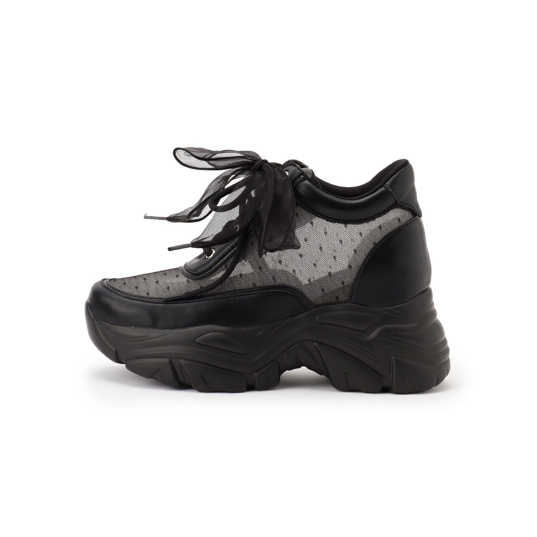 ESPERANZA「きゅんフィットインソールチュールリボンスニーカー」|スニーカー|