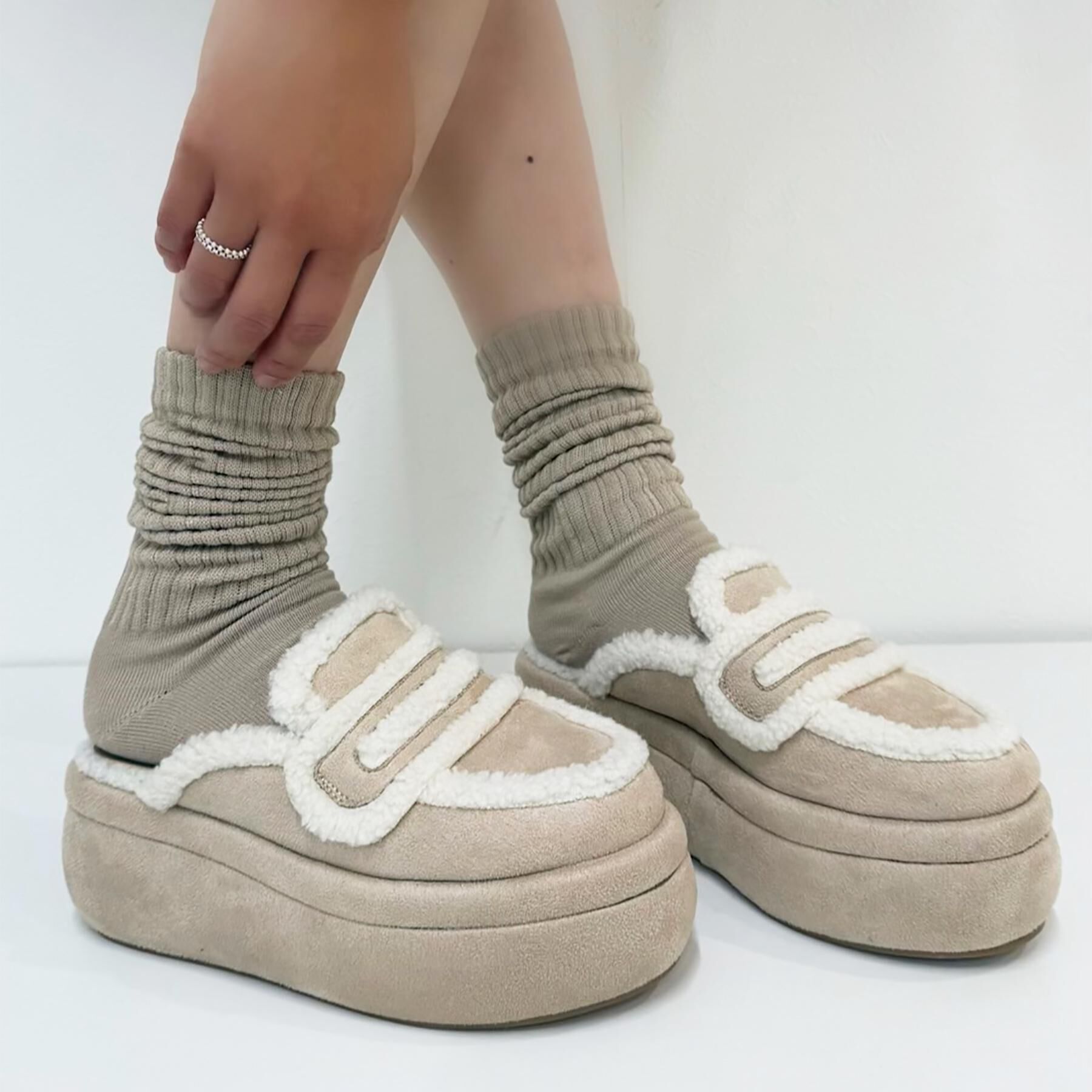 ESPERANZA「ふわもこボアサボ」|サンダル|