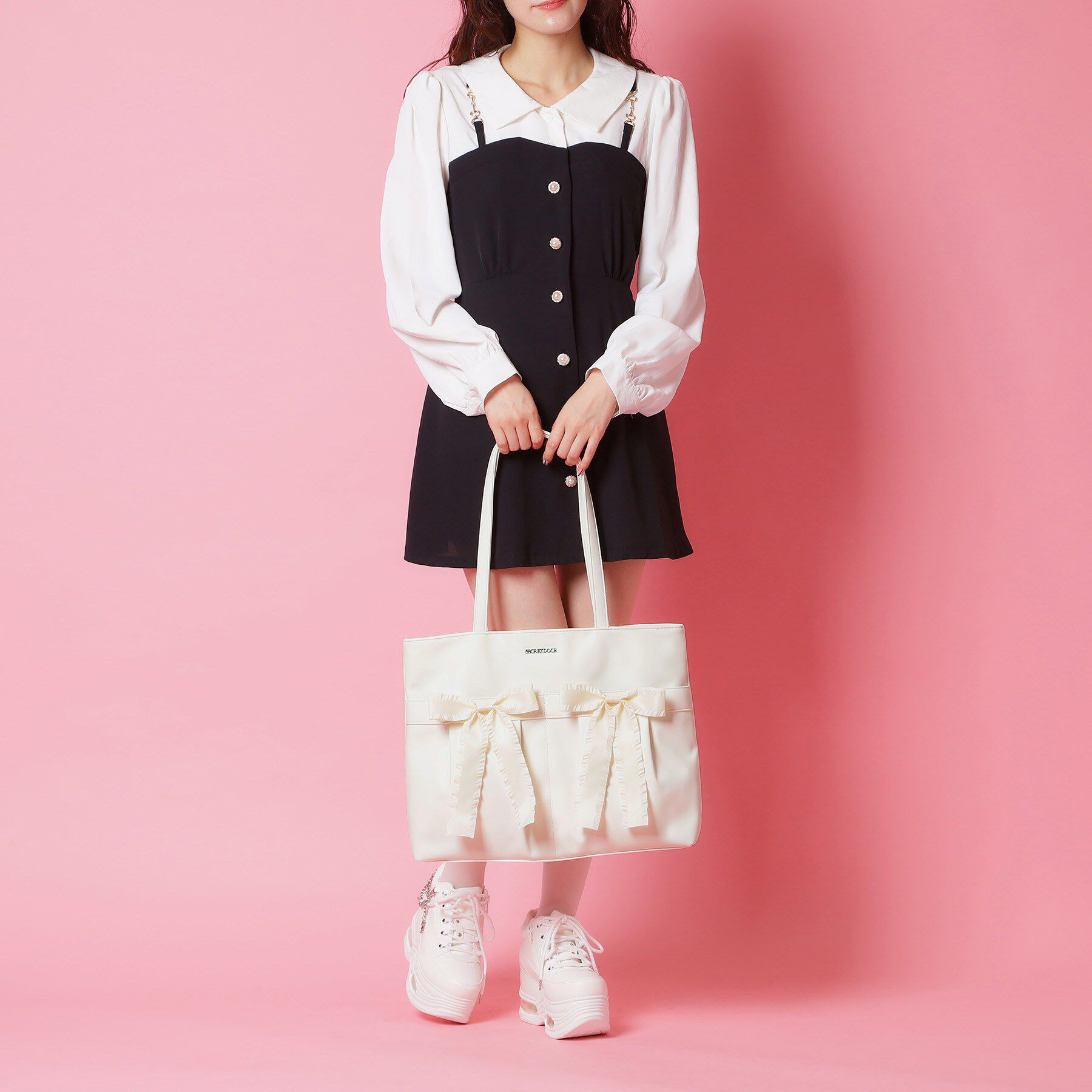 Ober Tashe「【新生活・新学期】リボン使いトートバッグ」|トートバッグ|