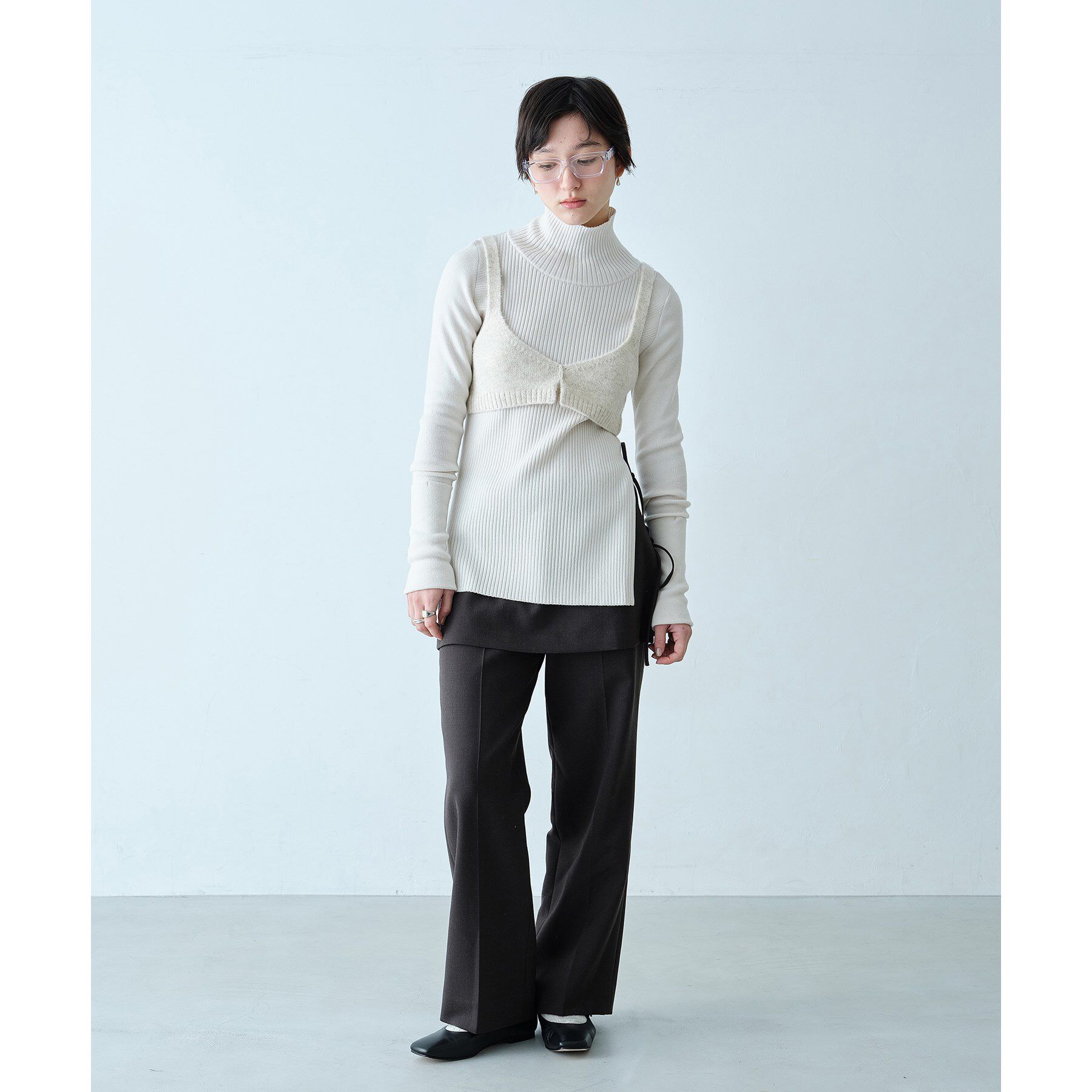 CODE A「M cloudy bra tops」|ニット・セーター|