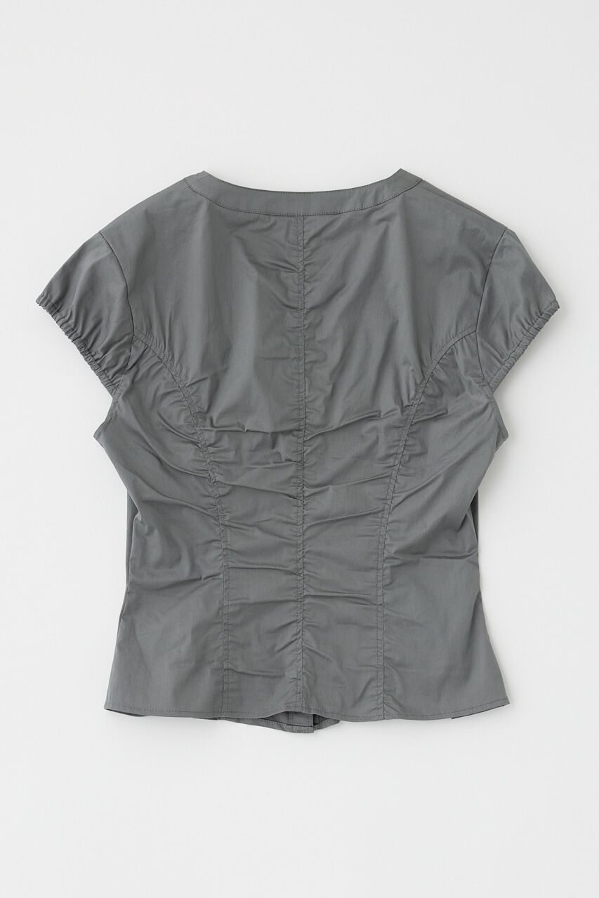 MOUSSY「CAPSLEEVE BUTTON シャツ」|シャツ・ブラウス|