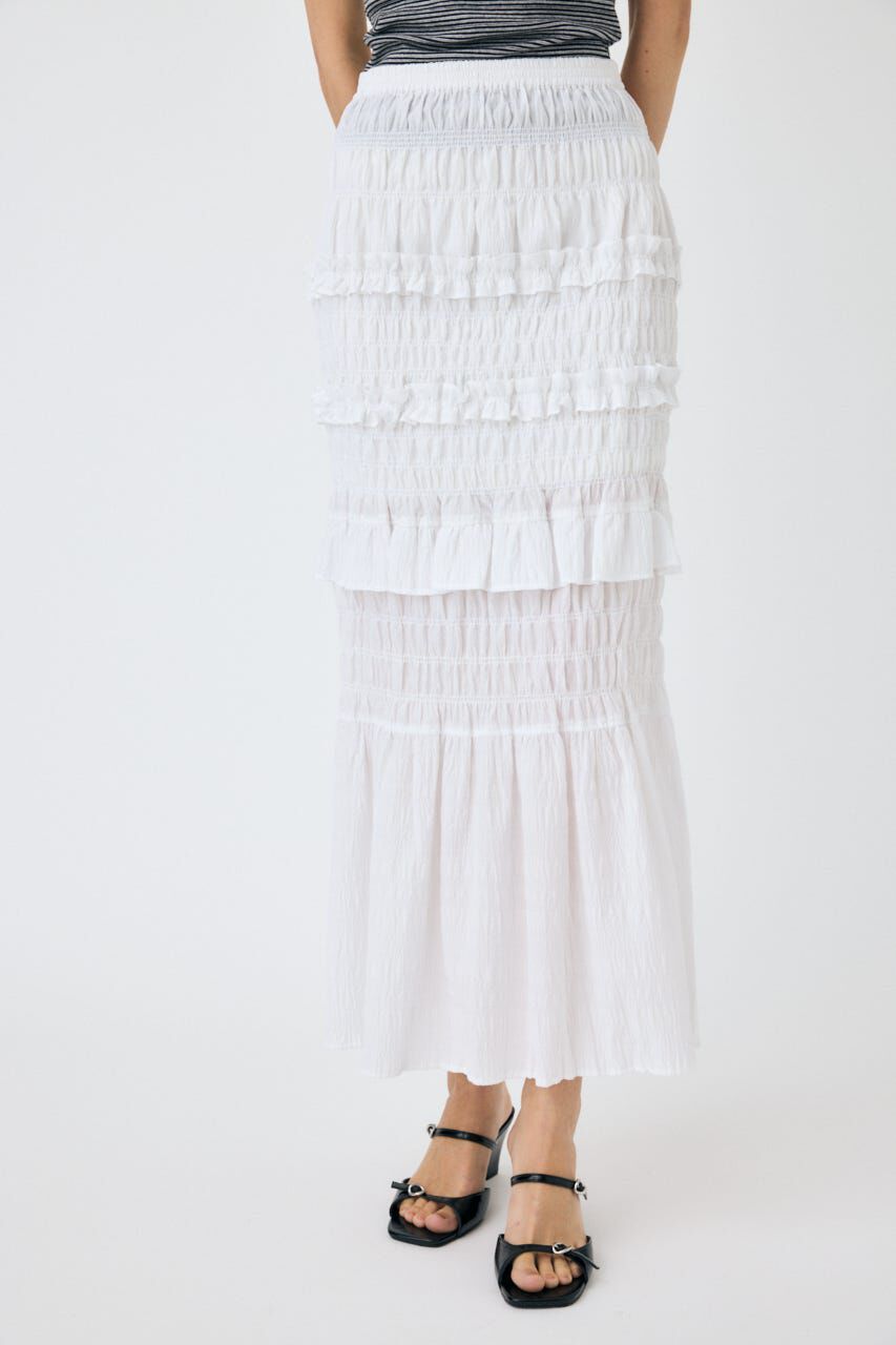 MOUSSY「SHIRRING LONG スカート」|スカート|