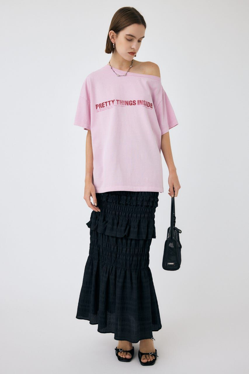 MOUSSY「SHIRRING LONG スカート」|スカート|