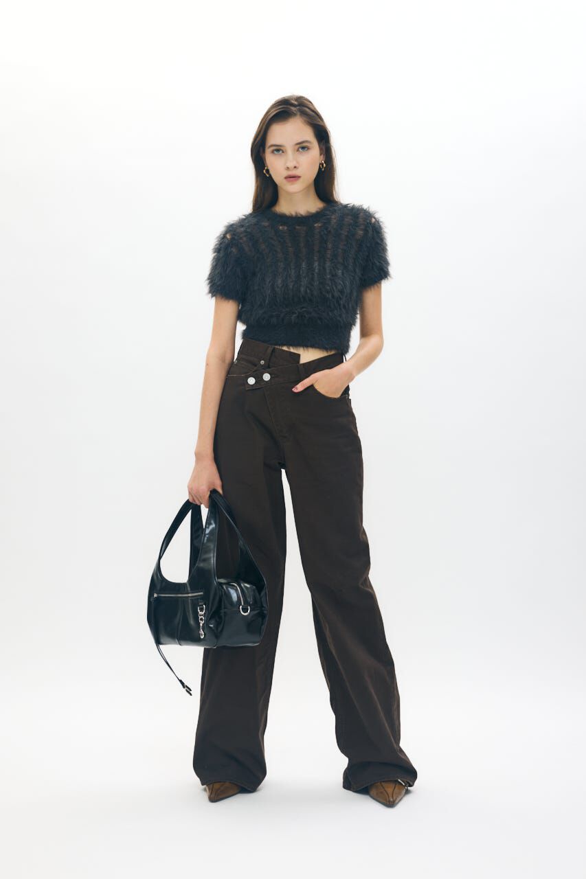 MOUSSY「SHEER SHAGGY ニット」|ニット・セーター|