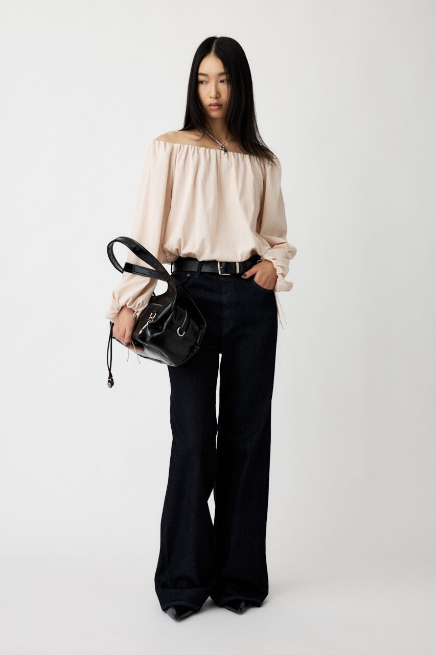 MOUSSY「OFF SHOULDER PUFFY ブラウス」|シャツ・ブラウス|