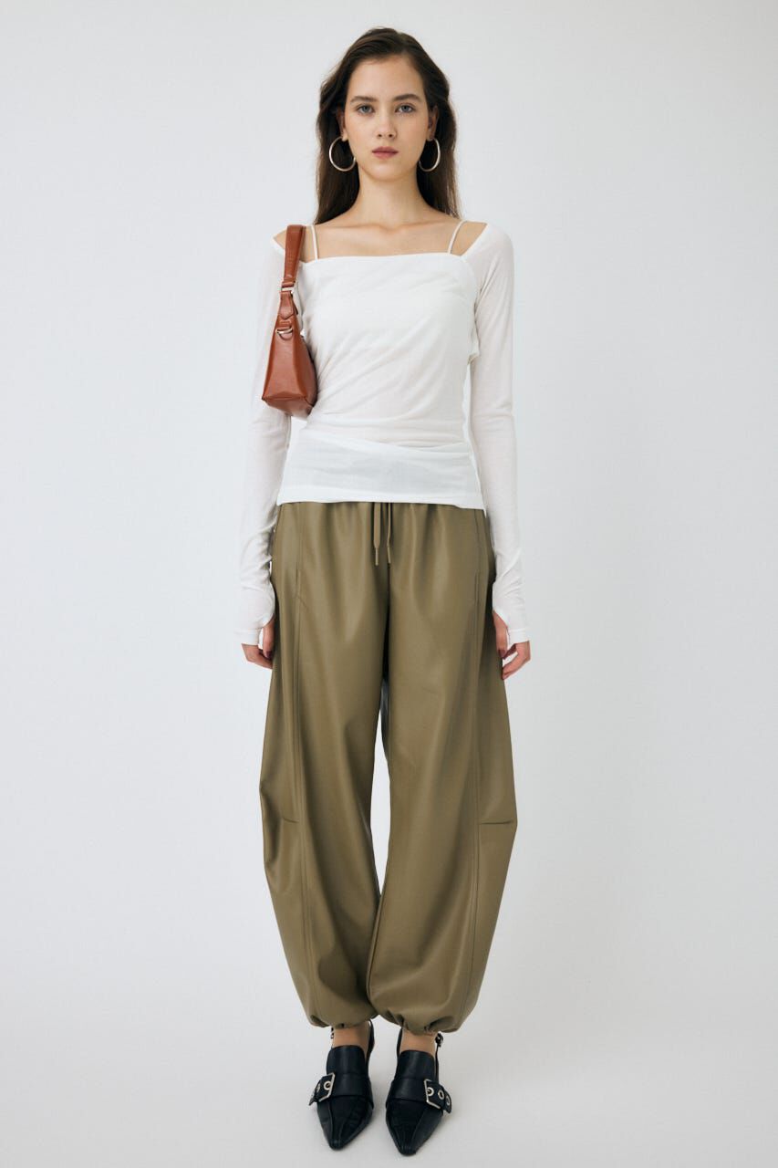 MOUSSY「F/LEATHER JOGGER パンツ」|その他|