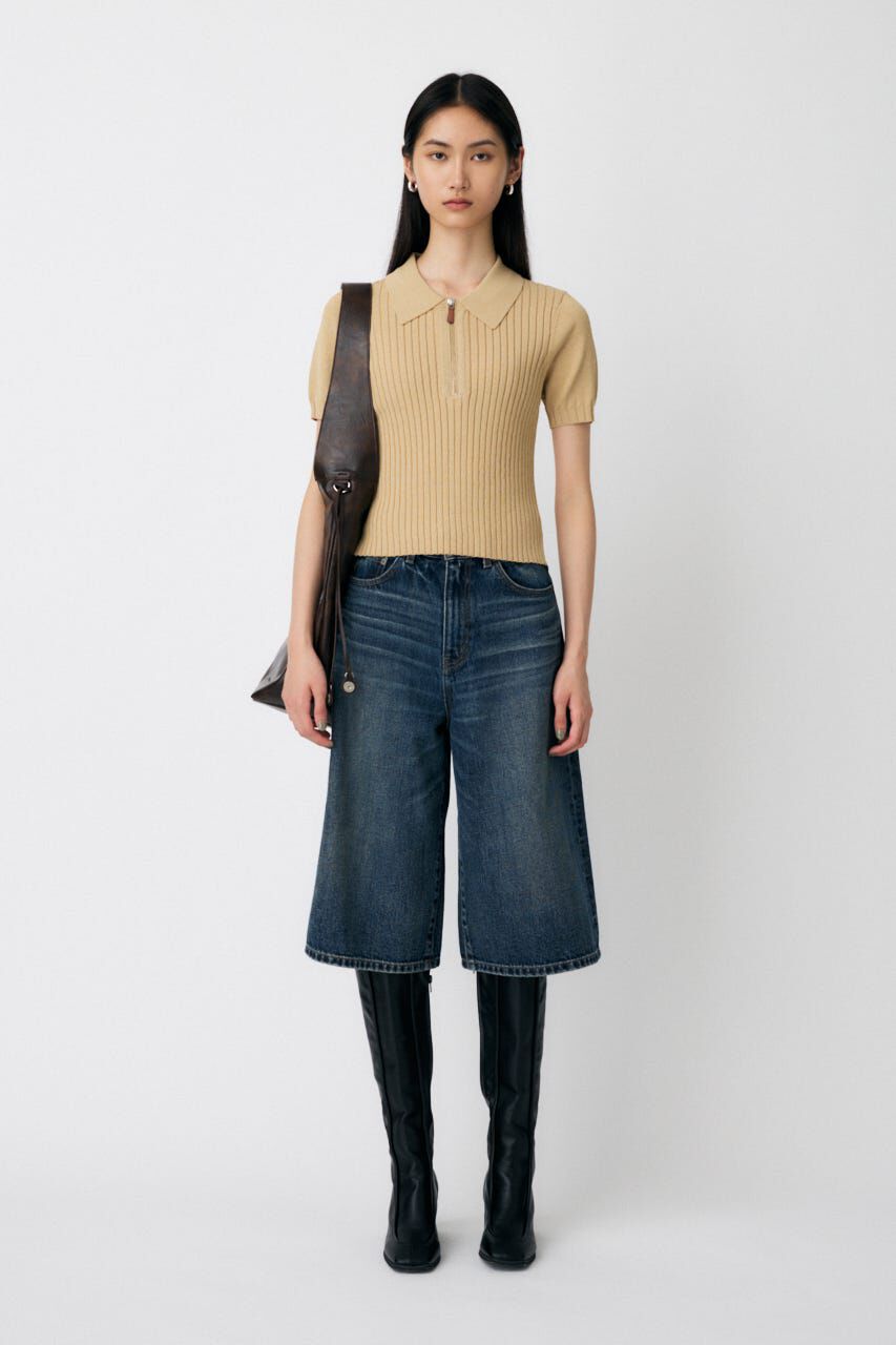 MOUSSY「KNEE LENGTH BERMUDA パンツ」|デニム|