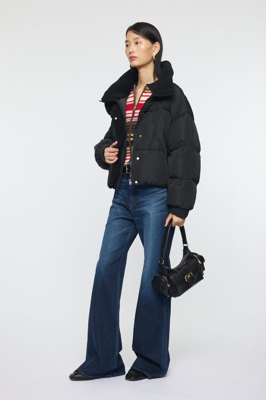 MOUSSY「STAND COLLAR PUFFER ジャケット」|ブルゾン・スタジャン|