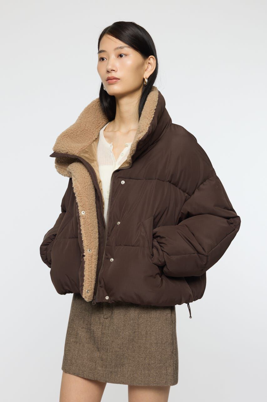 MOUSSY「STAND COLLAR PUFFER ジャケット」|ブルゾン・スタジャン|