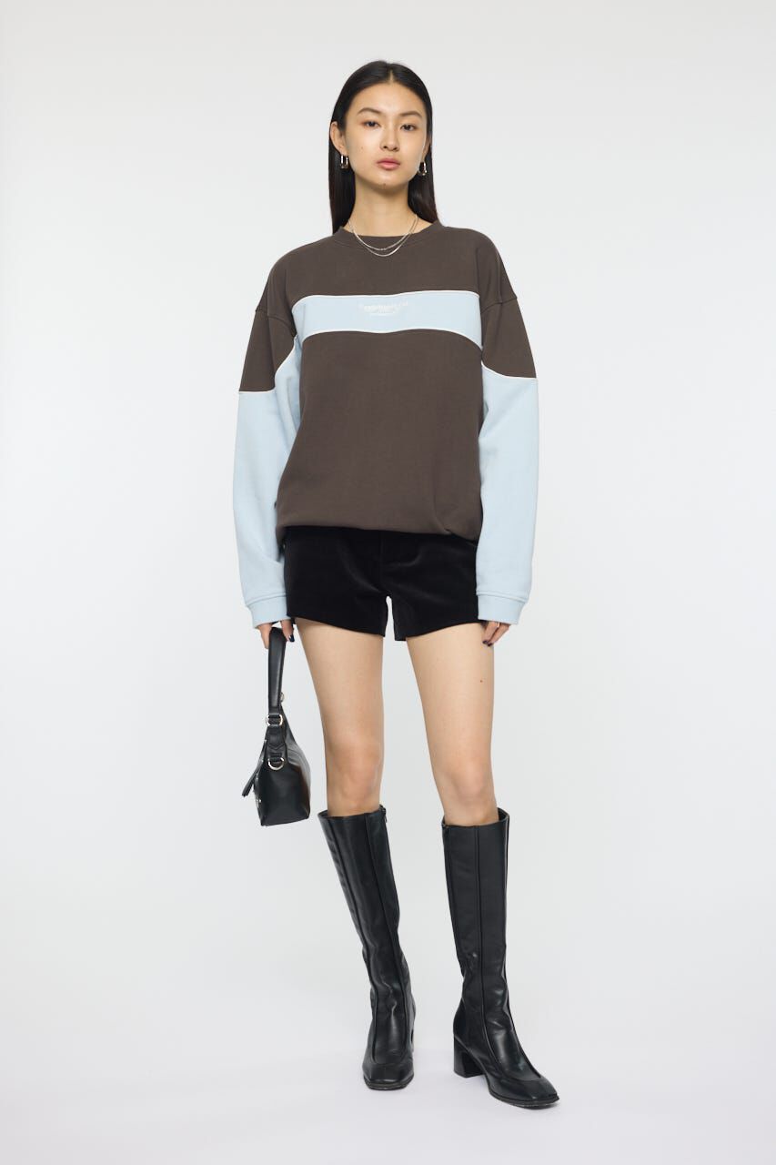 MOUSSY「BLOCK PANEL SWEAT シャツ」|パーカー|
