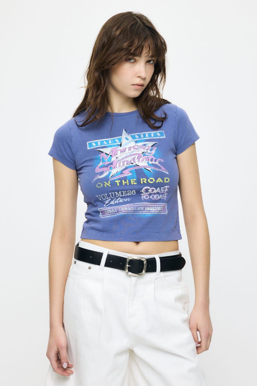MOUSSY「MOUSSY VOL26 TOUR TEE」|Tシャツ・カットソー|BLU