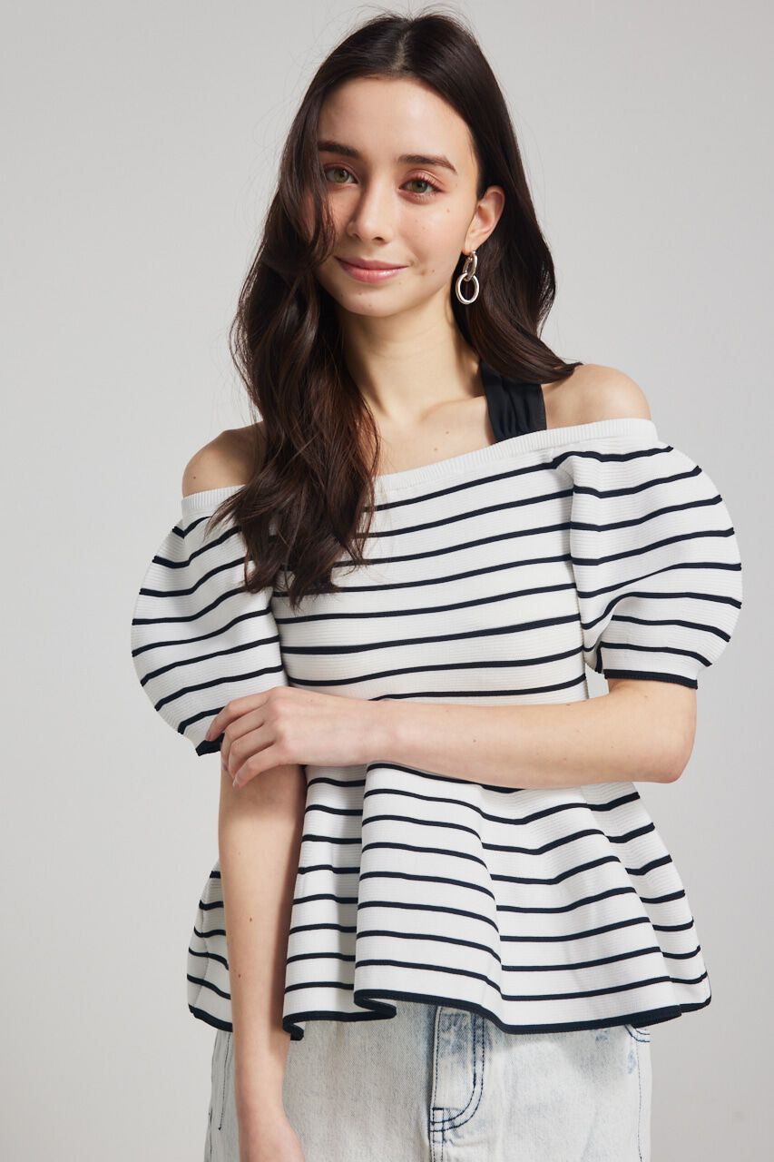 rienda「メニーWAYペプラムKnit TOP」|ニット・セーター|Multi_1