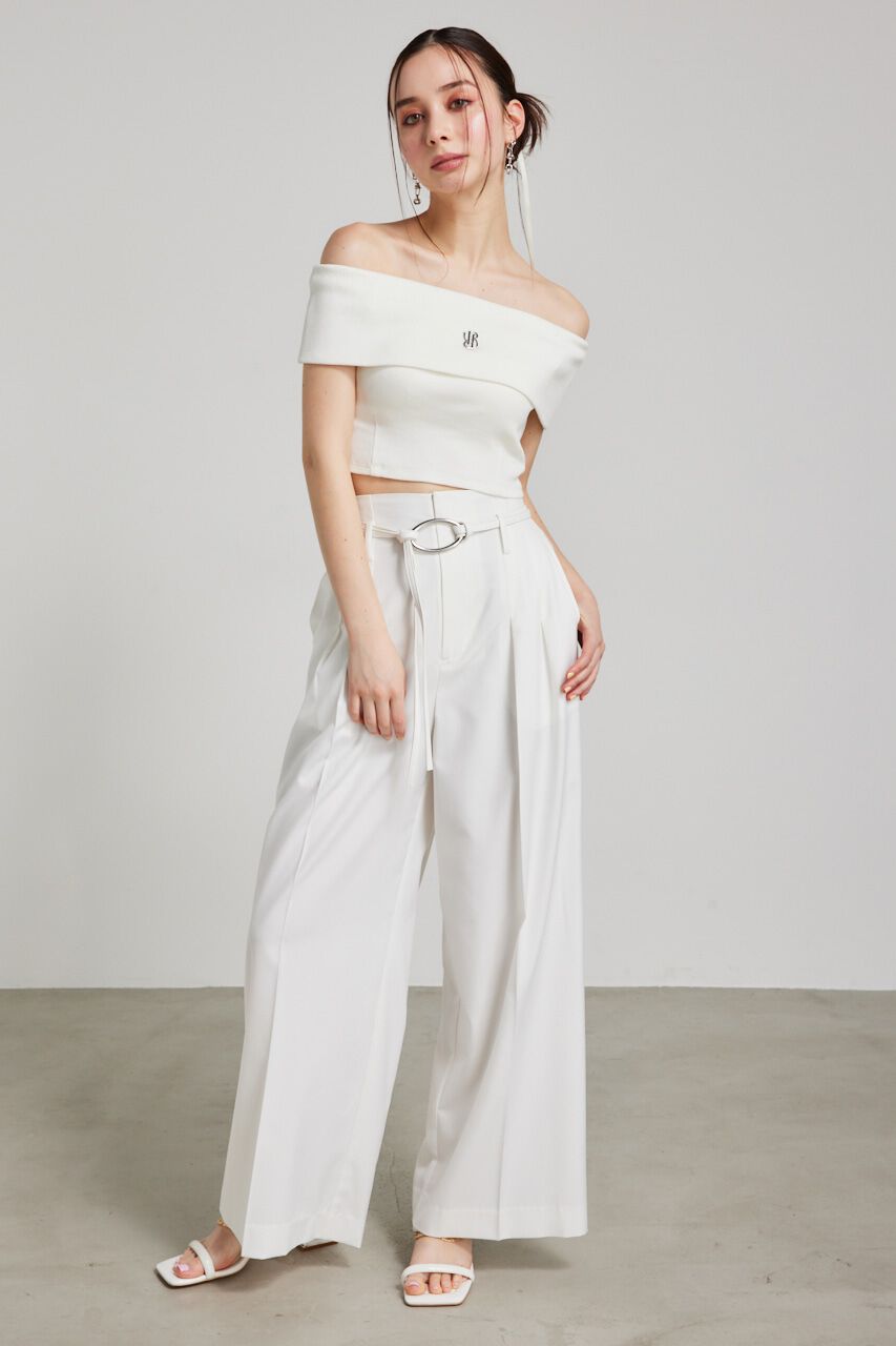 rienda「RモチーフプレートカットTOP」|Tシャツ・カットソー|