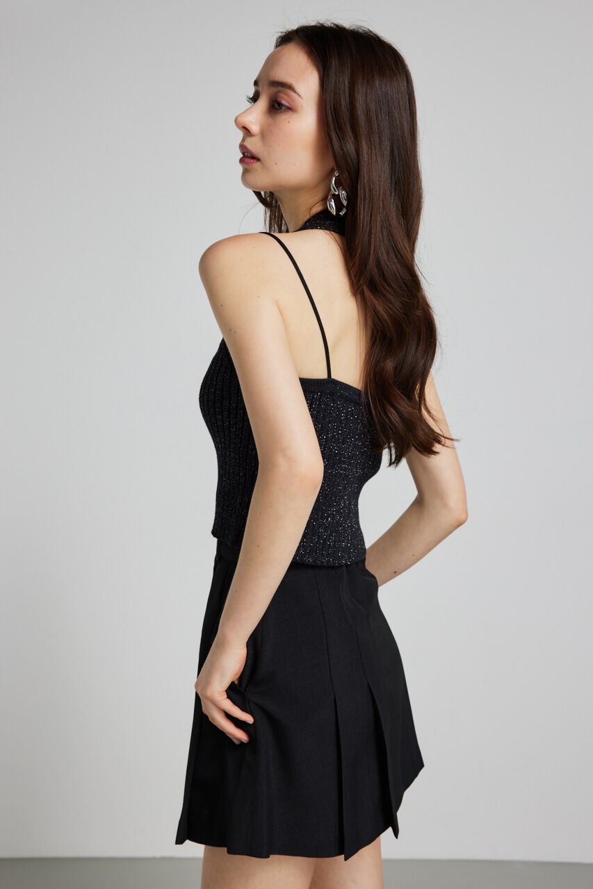 rienda「ホルターNCクロップドKnit TOP」|タンクトップ|