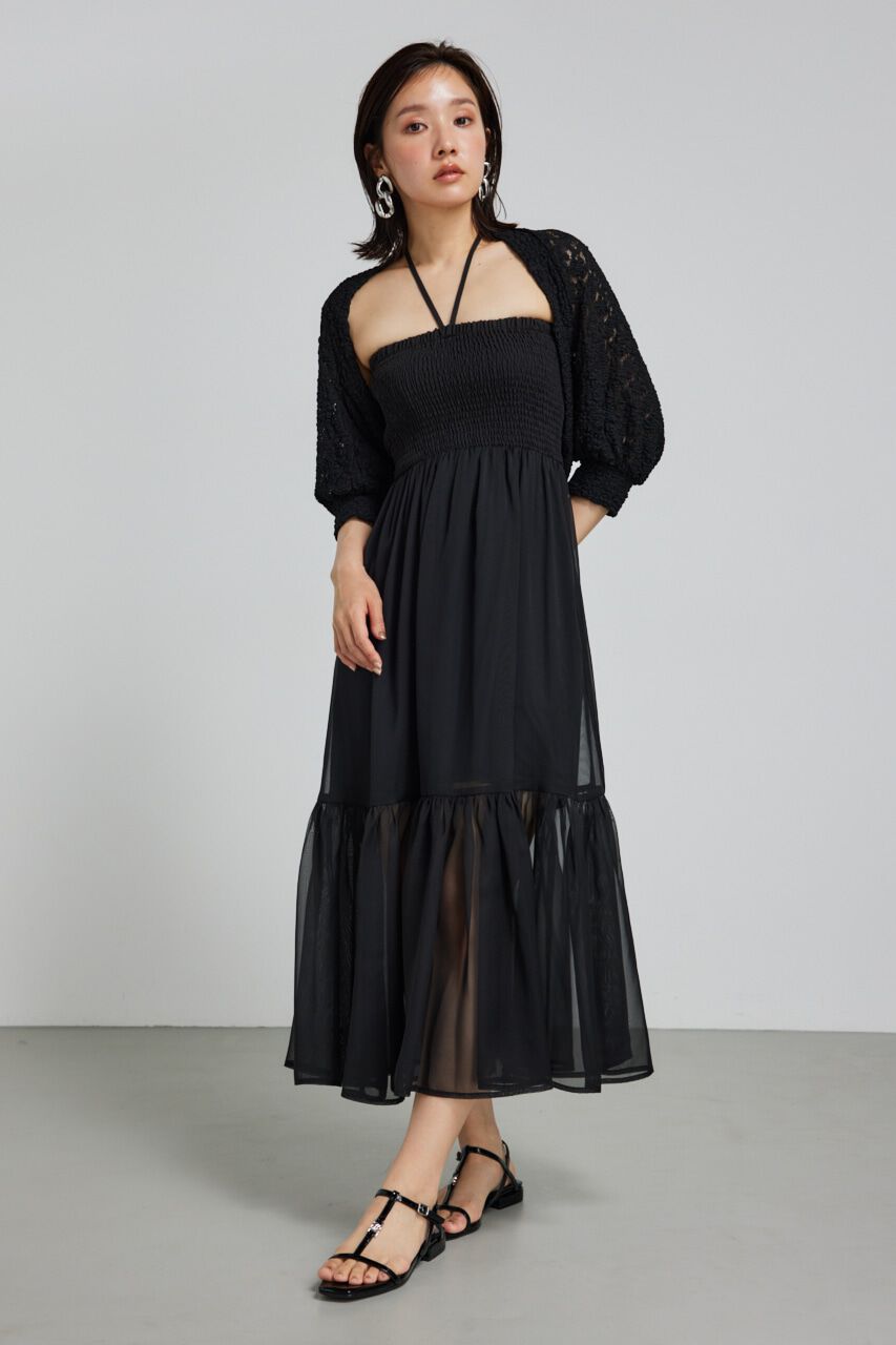 rienda「バンピーレースカーデ」|カーディガン|