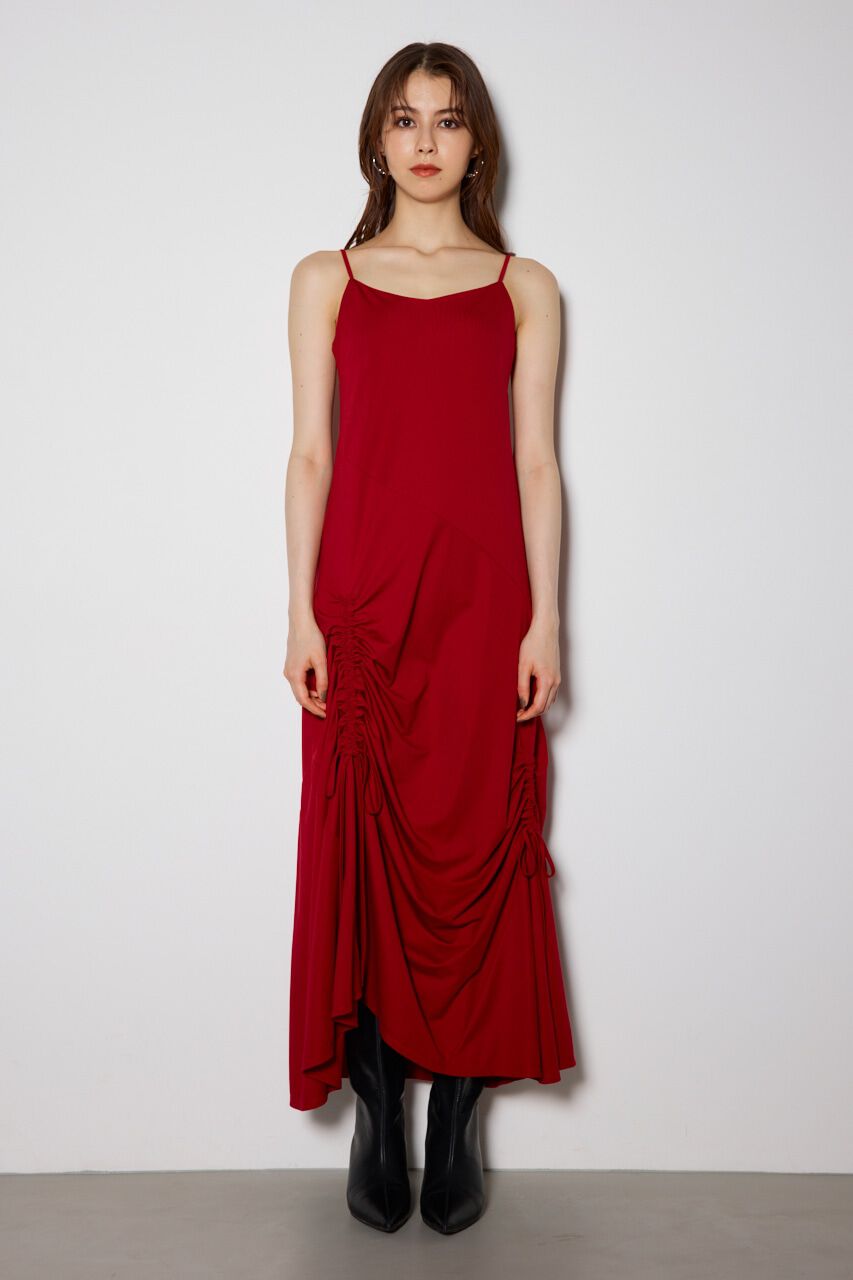 rienda「ドローストリングカットキャミソールワンピース」|ワンピース|