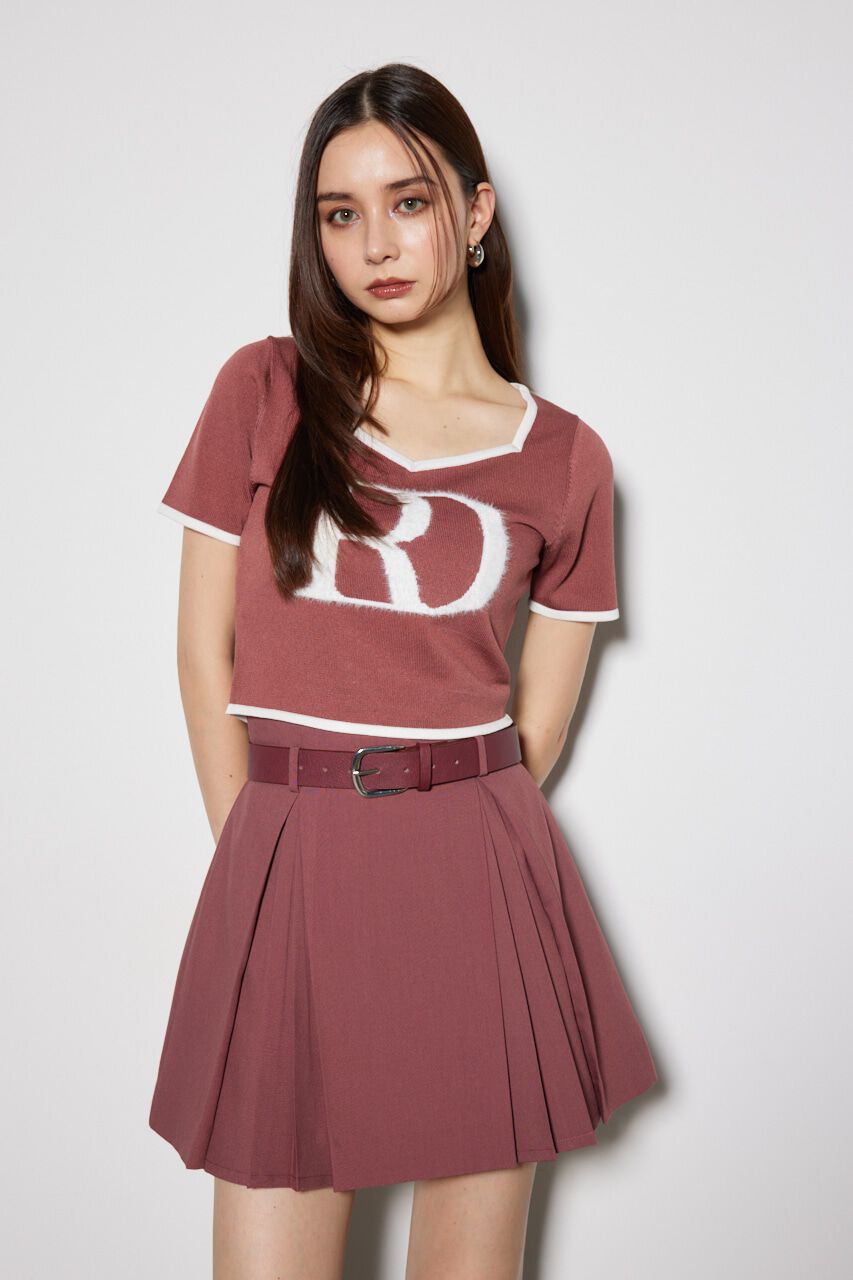 rienda「ビッグＲロゴニットトップス」|ニット・セーター|BRN