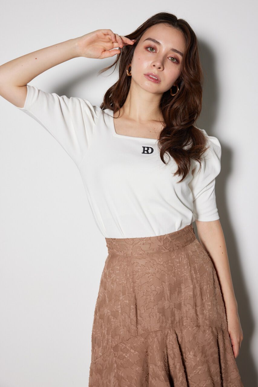 rienda「パフショルダーTシャツ」|Tシャツ・カットソー|