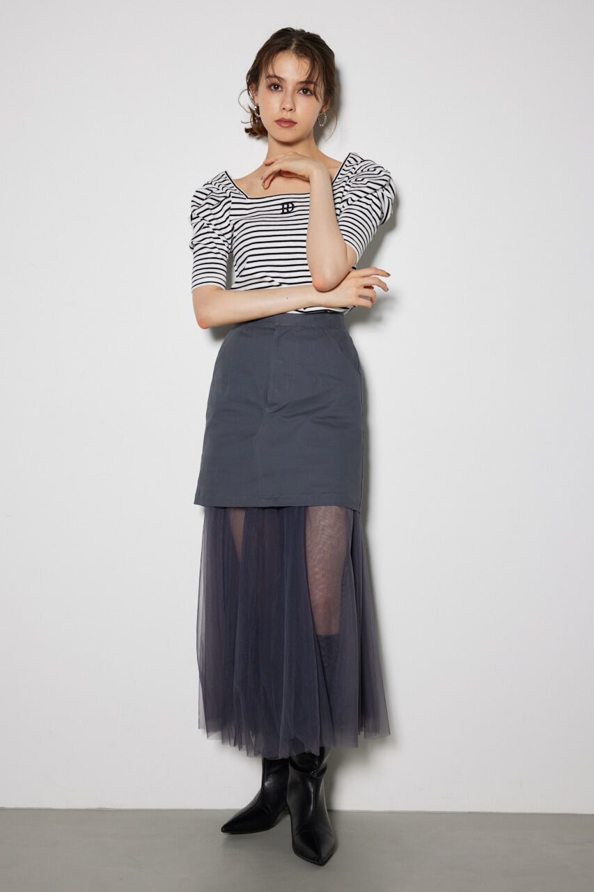 rienda「パフショルダーTシャツ」|Tシャツ・カットソー|