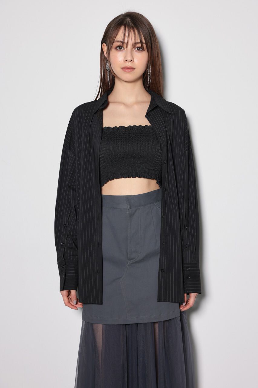 rienda「シャーリングベアセットシャツ」|シャツ・ブラウス|