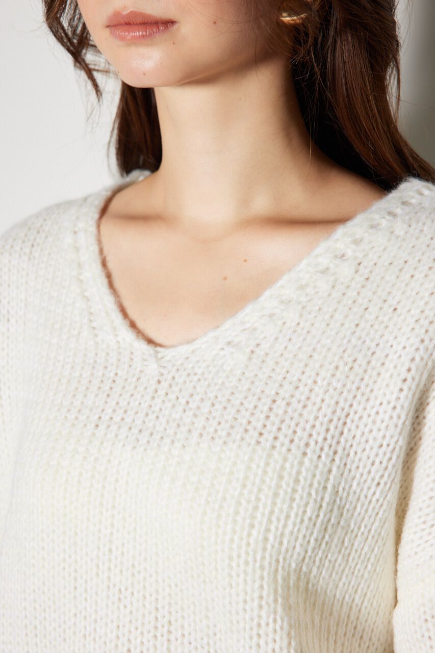 rienda「ローゲージオーバーニットトップス」|ニット・セーター|