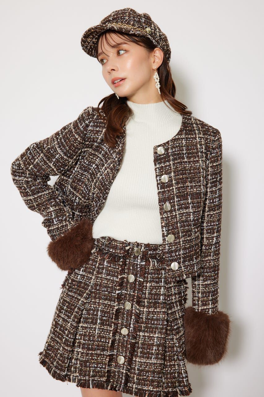 rienda「Aラインツイードスコートショートパンツ」|その他|