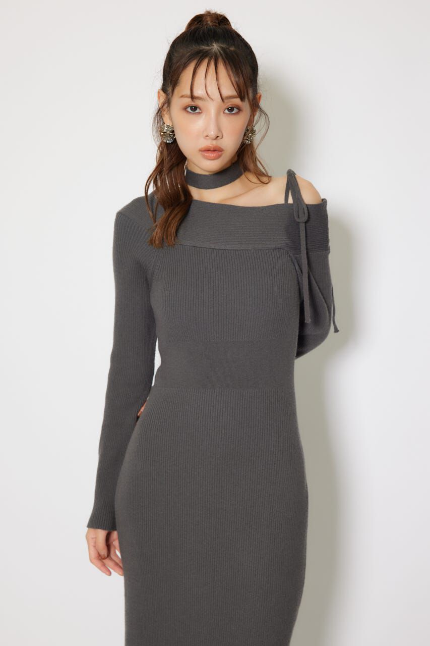 rienda「many wayワンショルニットワンピース」|ワンピース|