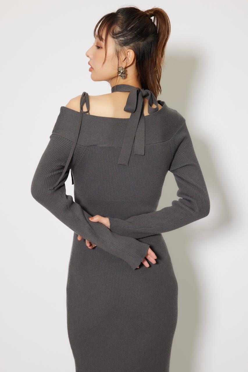 rienda「many wayワンショルニットワンピース」|ワンピース|