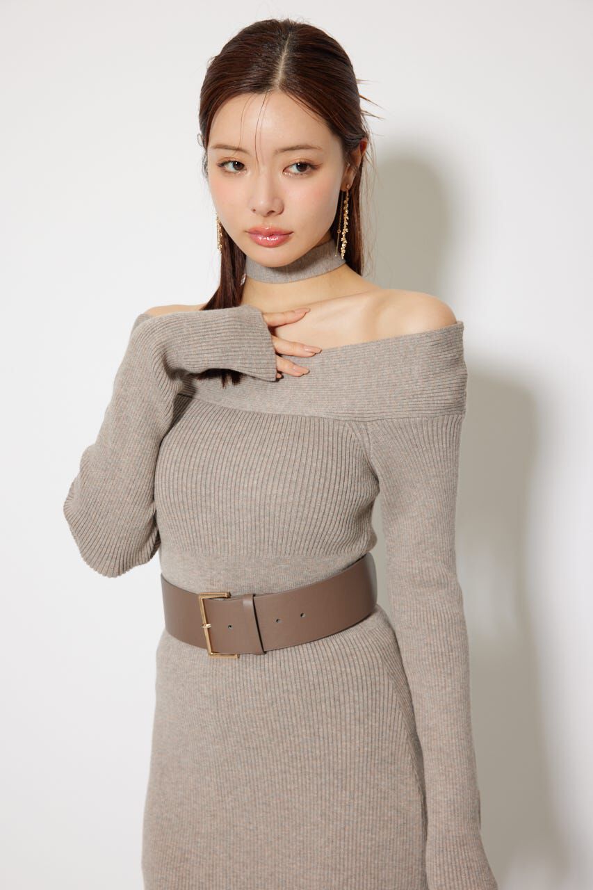 rienda「many wayワンショルニットワンピース」|ワンピース|