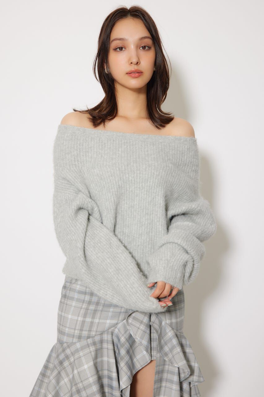 rienda「オフショルニットトップス」|ニット・セーター|