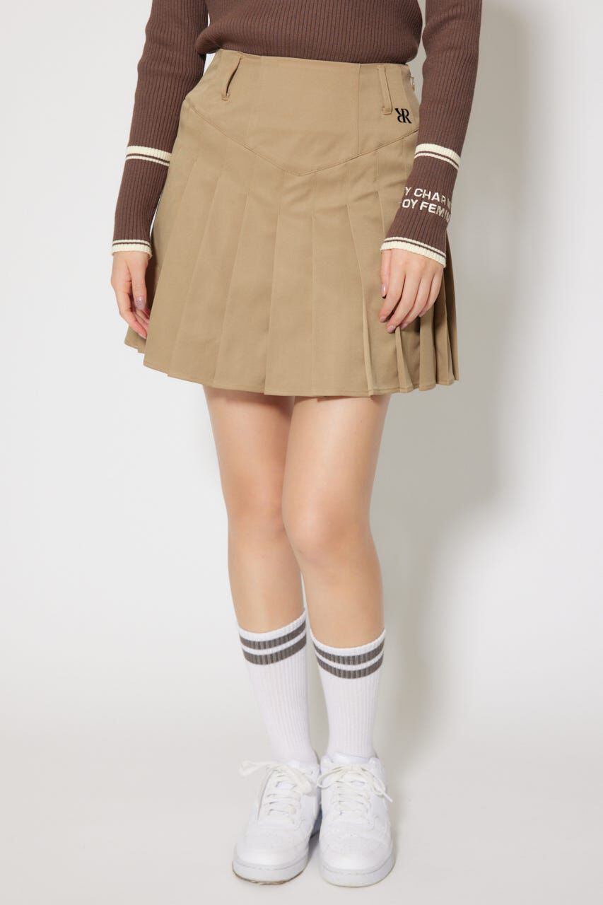 rienda「グレンチェックプリーツスカート」|スカート|