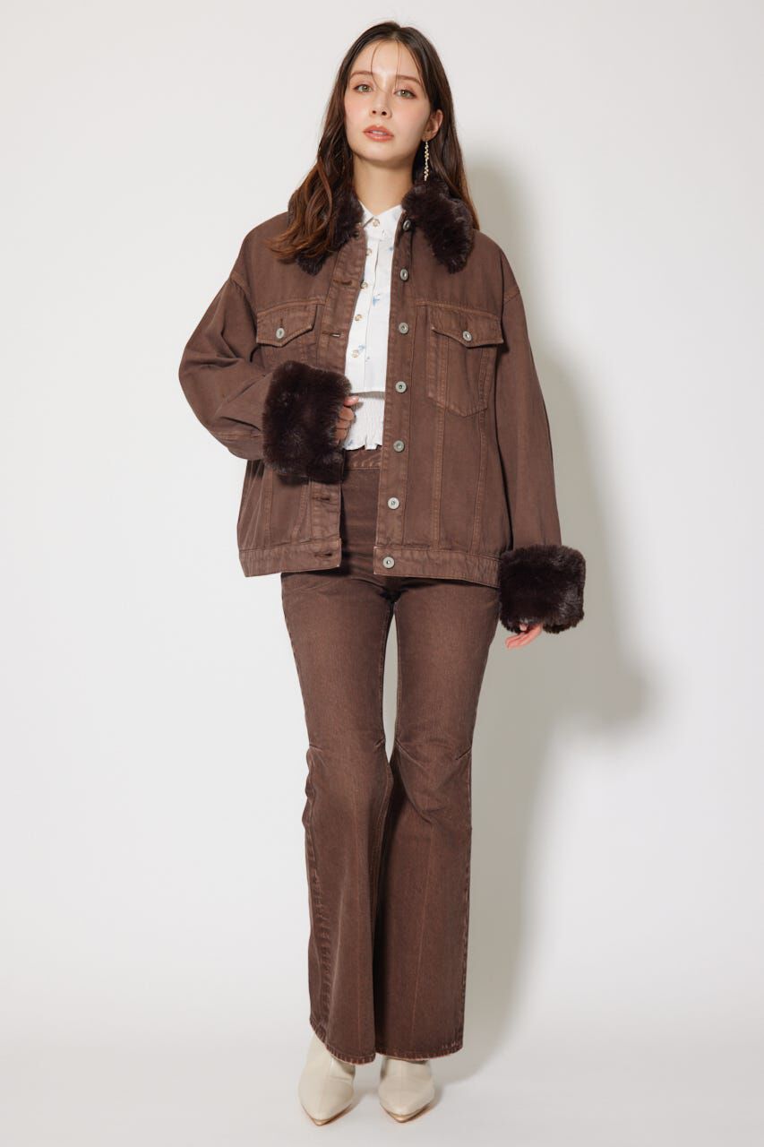 rienda「many wayステンカラーデニムブルゾン」|ブルゾン・スタジャン|