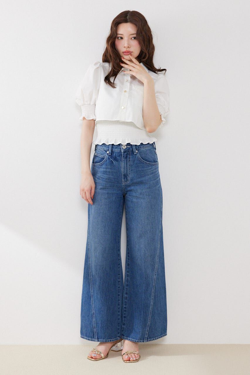 rienda「クロップドレイヤードブラウス」|シャツ・ブラウス|